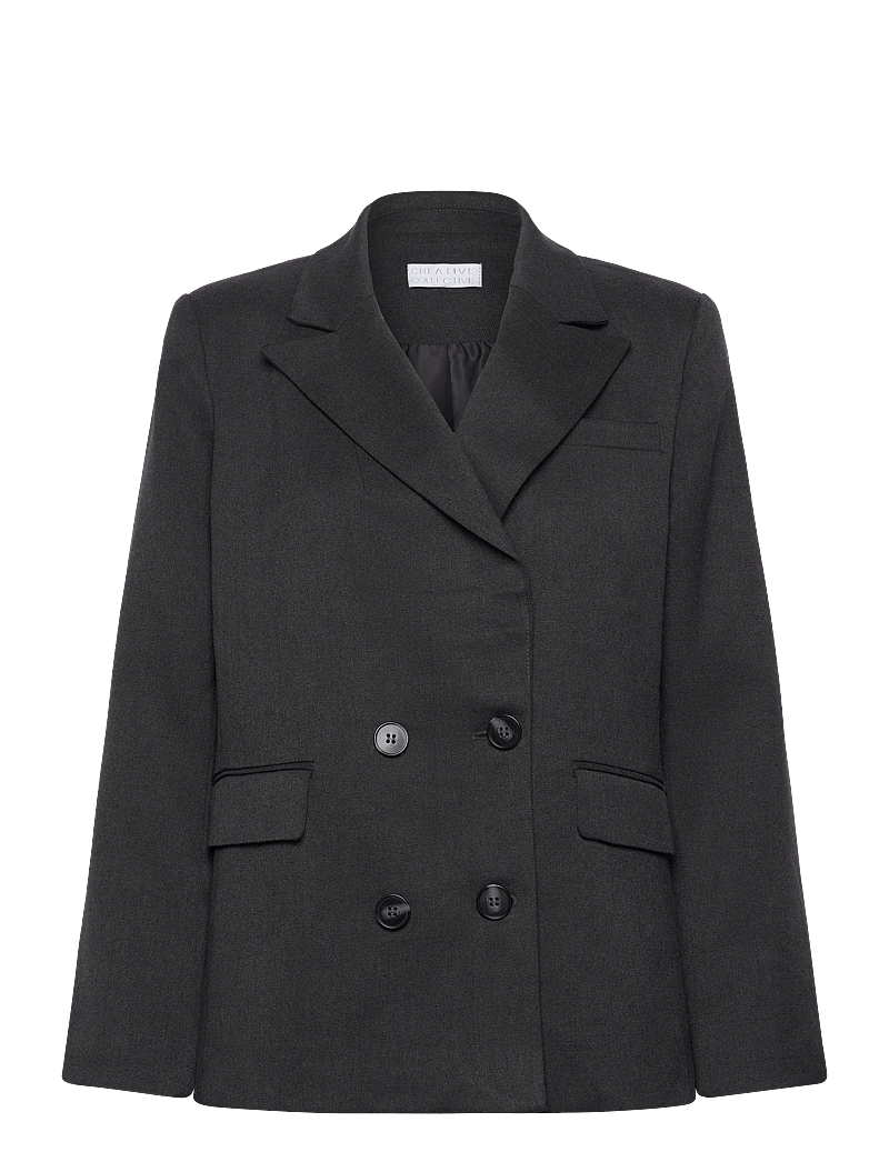 Creative Collective - Lily Blazer - dubbelknäppta kavajer - dark gray - 0