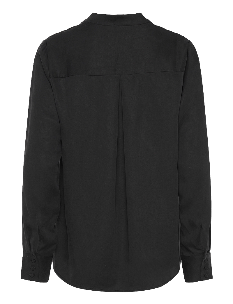 Creative Collective - Marion Blouse - långärmade blusar - black - 1