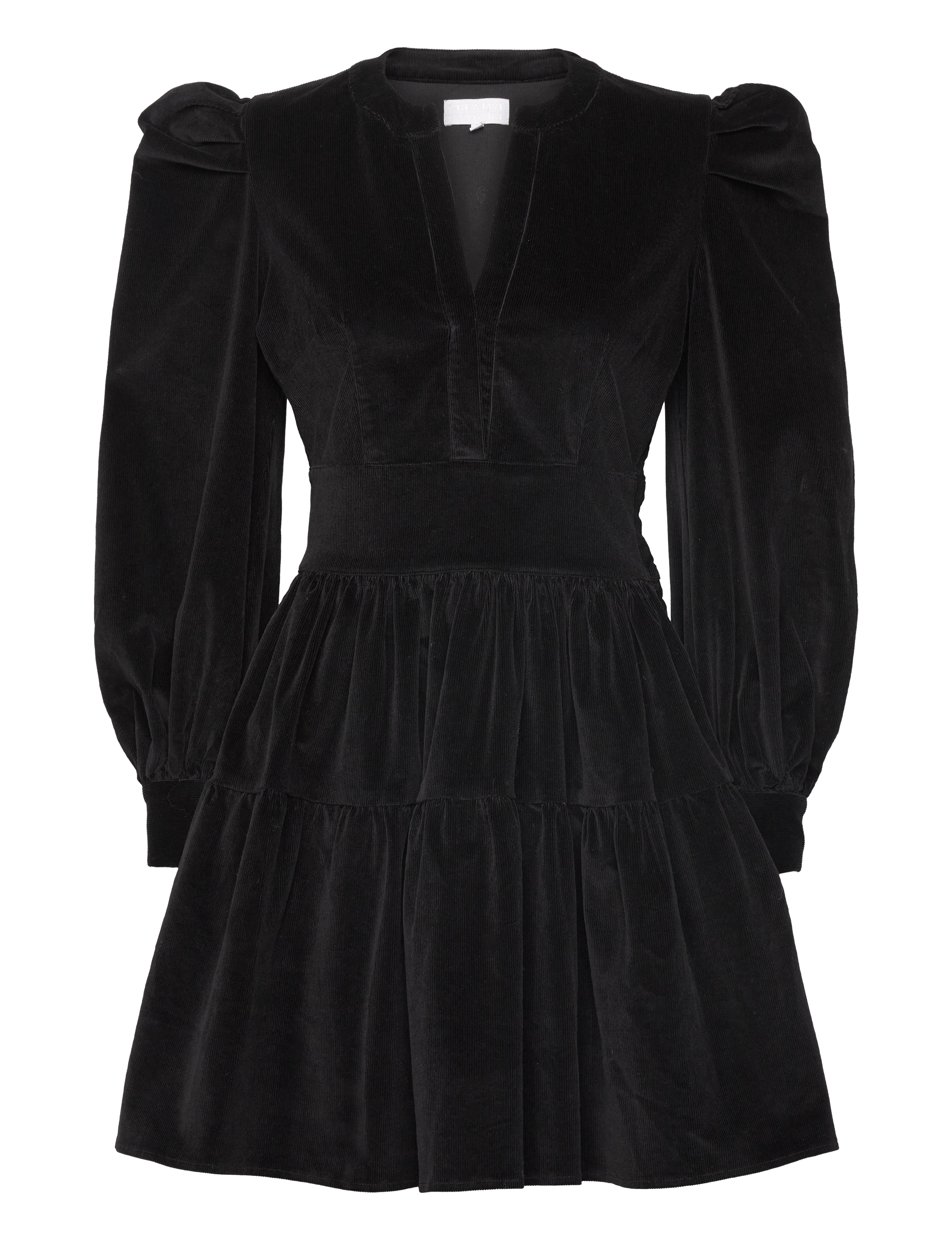 Creative Collective Isabella Corduroy Dress - Clothing - BLACK / black