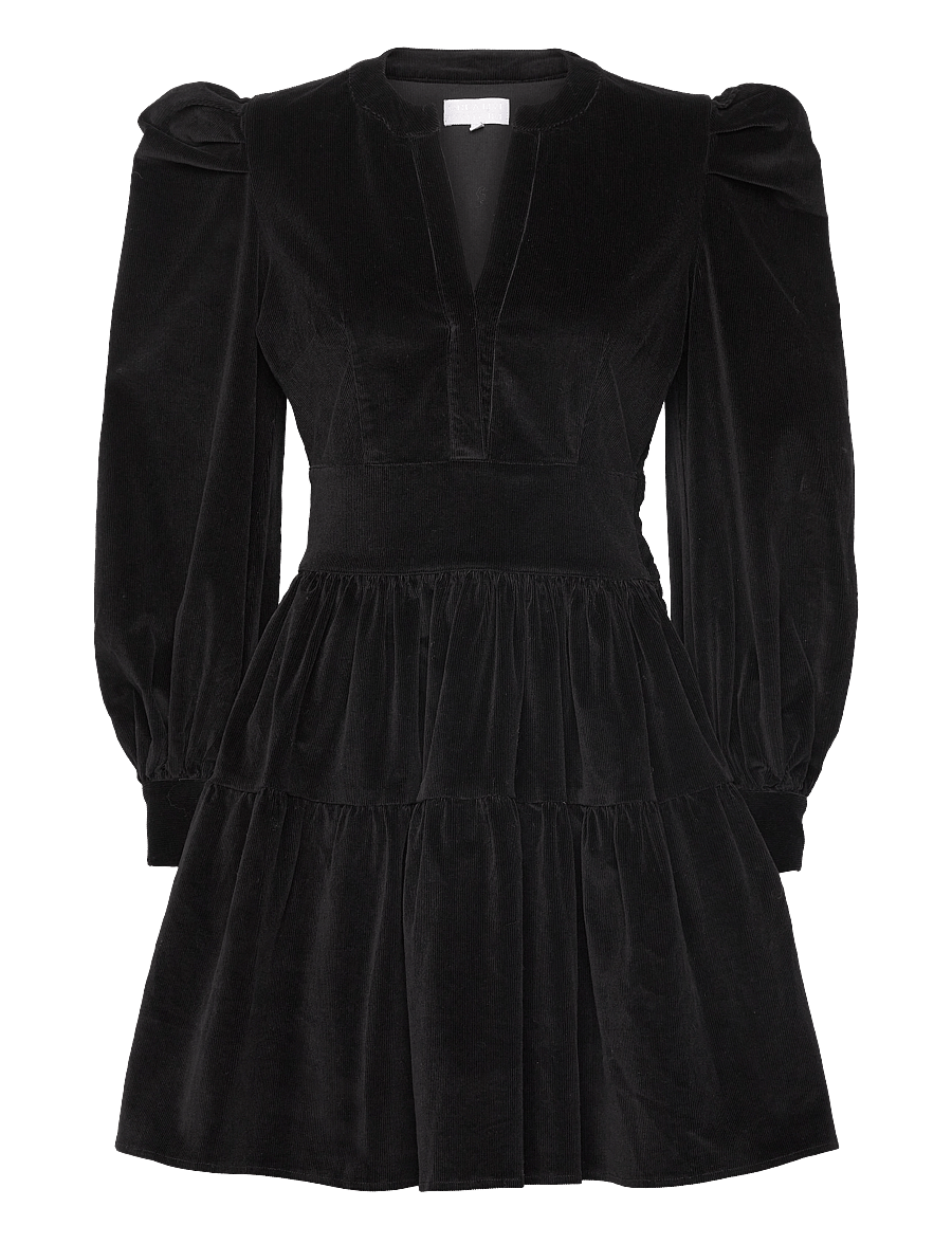 Creative Collective - Isabella Corduroy Dress - korte kjoler - black - 0