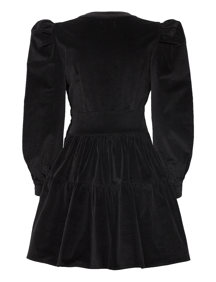 Creative Collective - Isabella Corduroy Dress - korte kjoler - black - 1