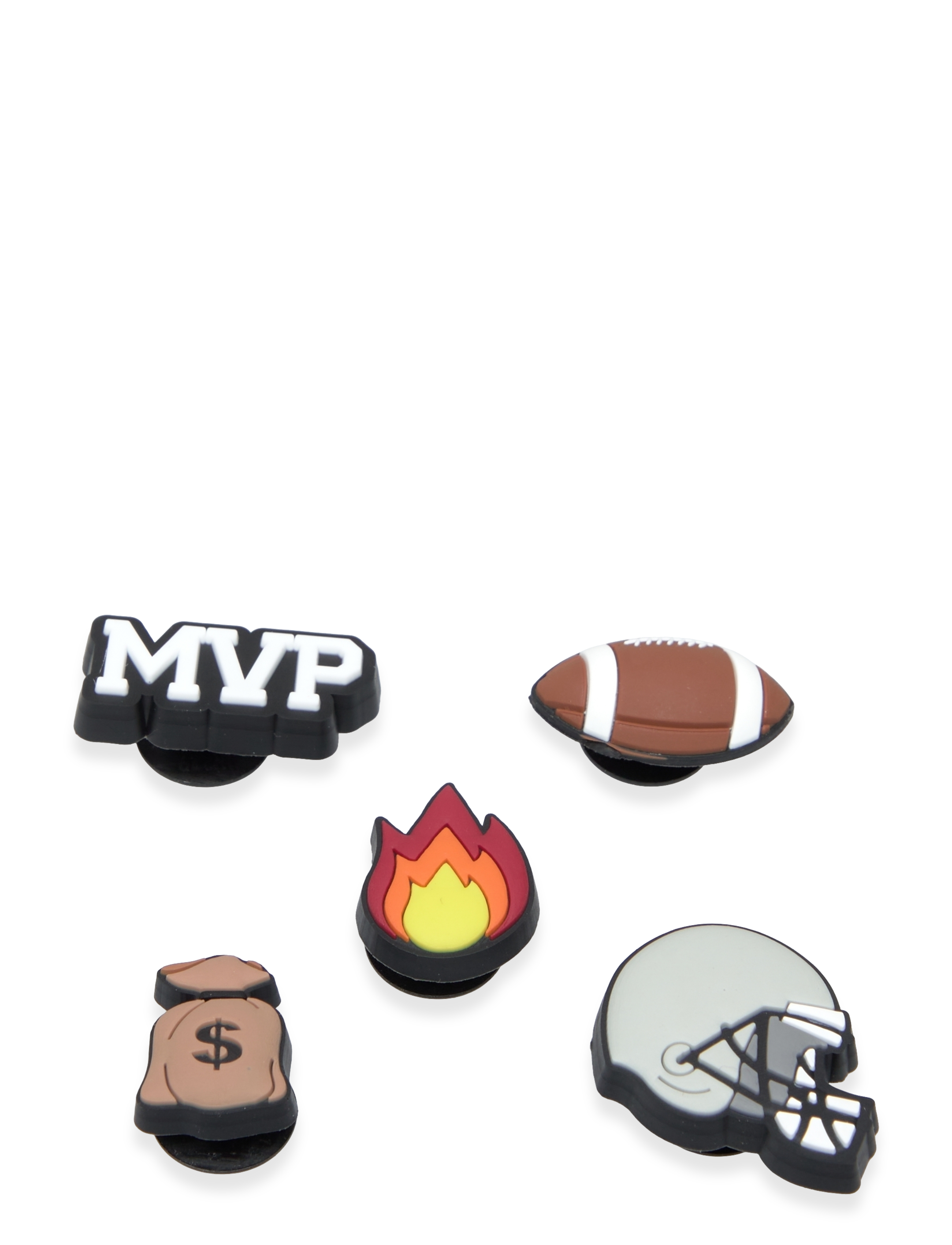 Crocs Football Star 5 Pack - Skotilbehør - WHITE / multi