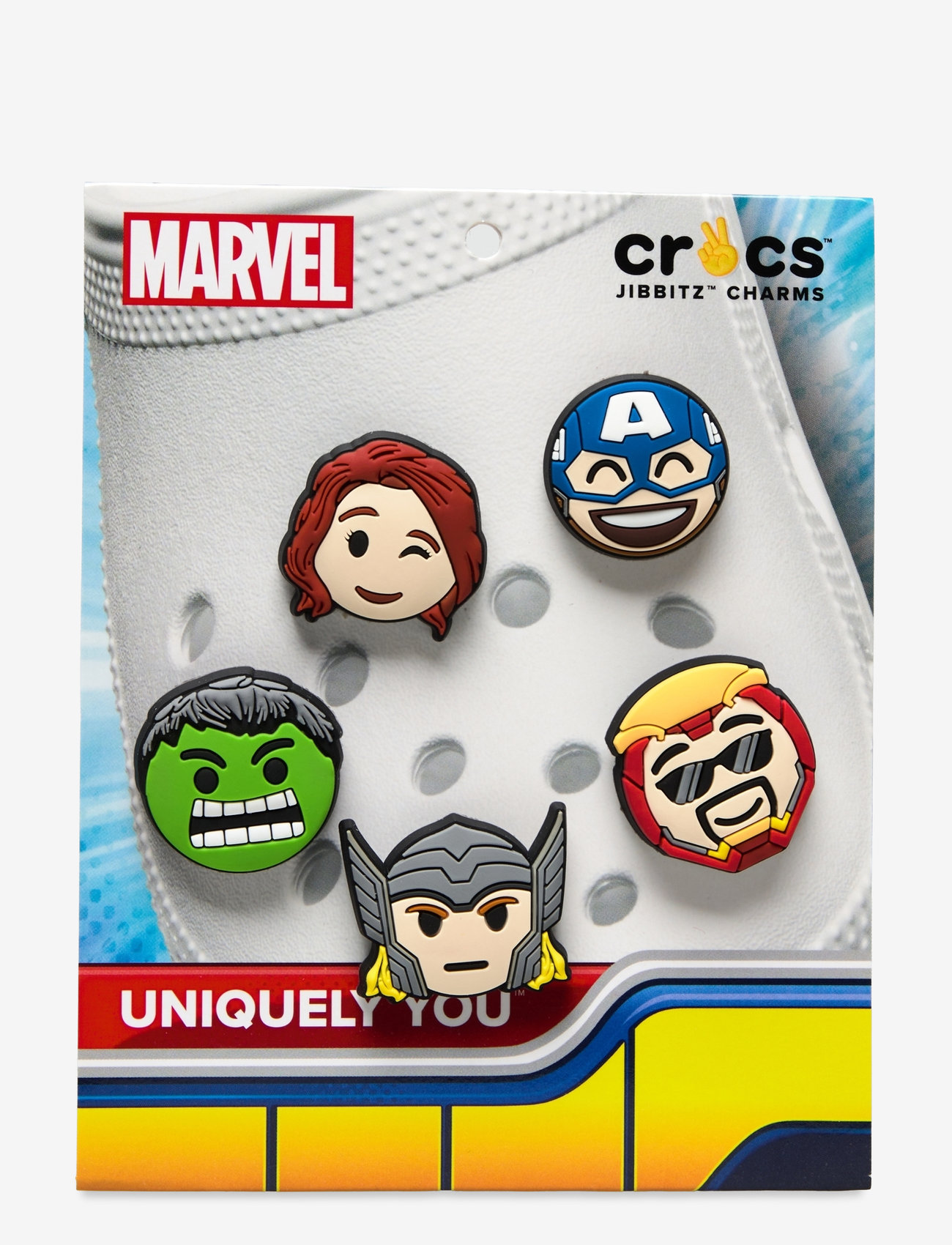 Crocs - Avengers Emojis 5 Pack - die niedrigsten preise - white - 0
