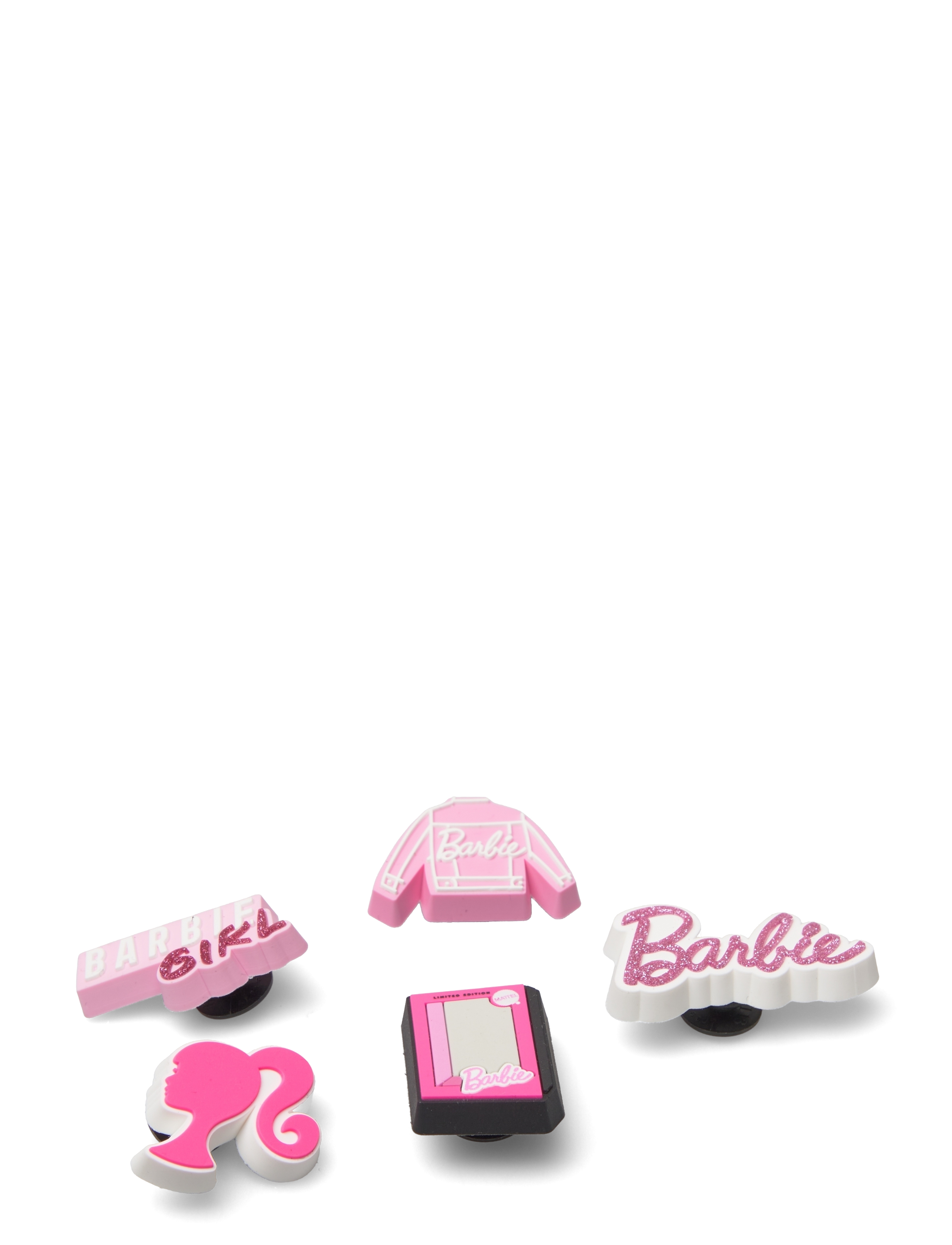 Crocs Barbie 5Pck, Børn, Barbie Skodekorationer, Pink, Str: ONE SIZE