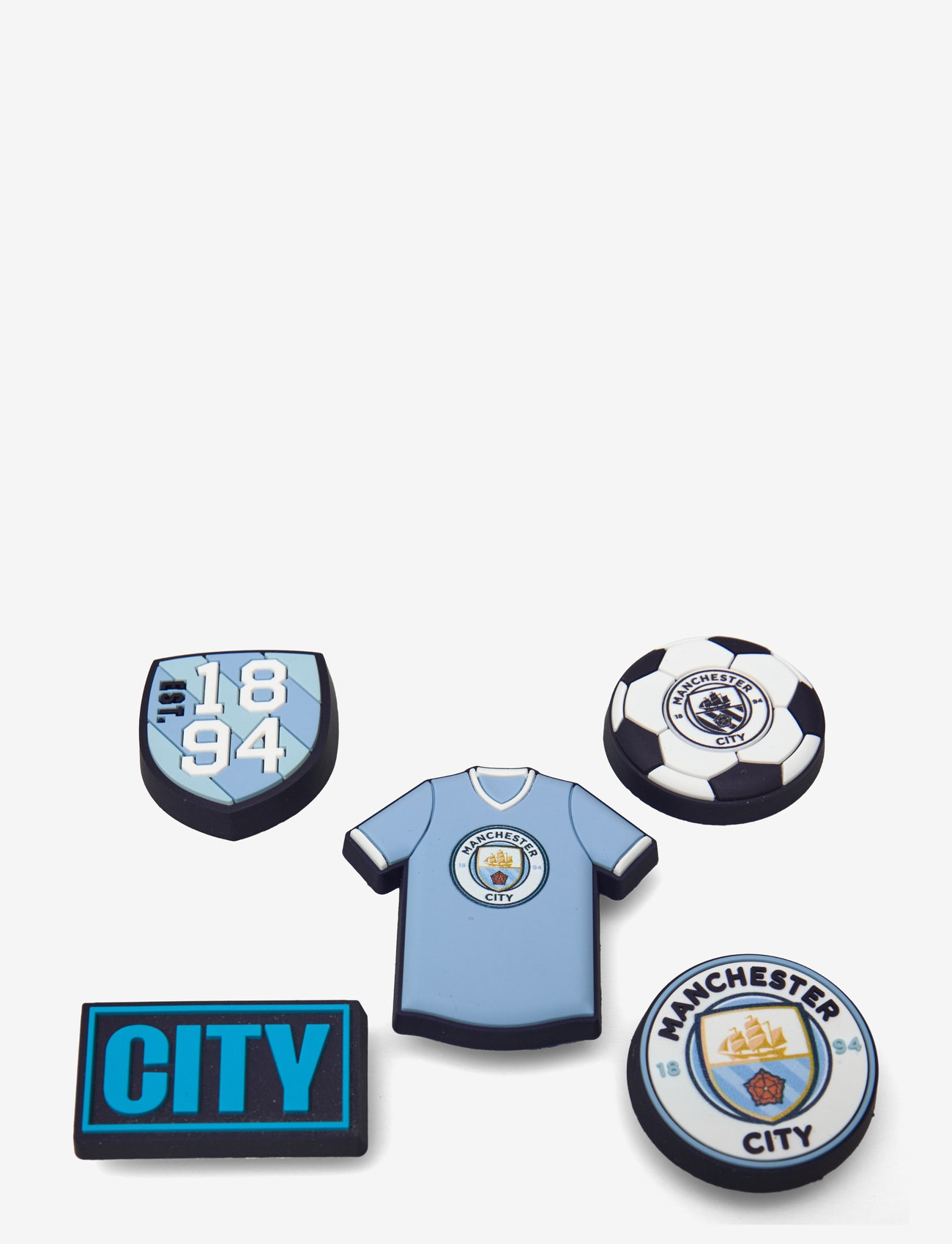 Crocs - Manchester City 5Pck - shoe accessories - white - 1