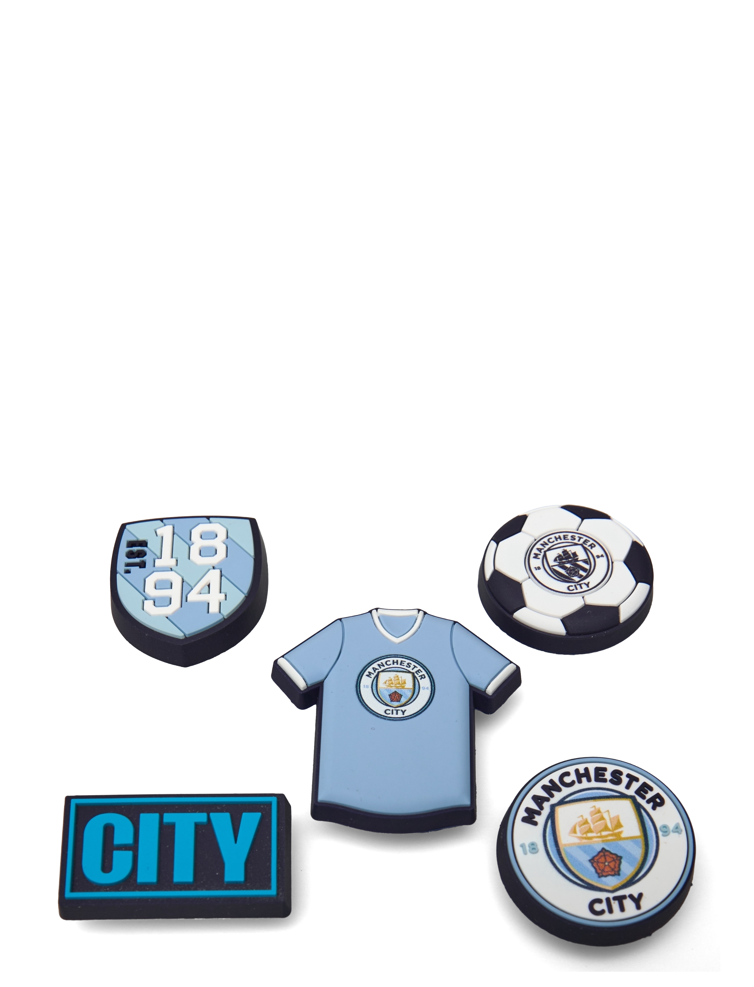 Crocs - Manchester City 5Pck - gode sommertilbud - white - 1