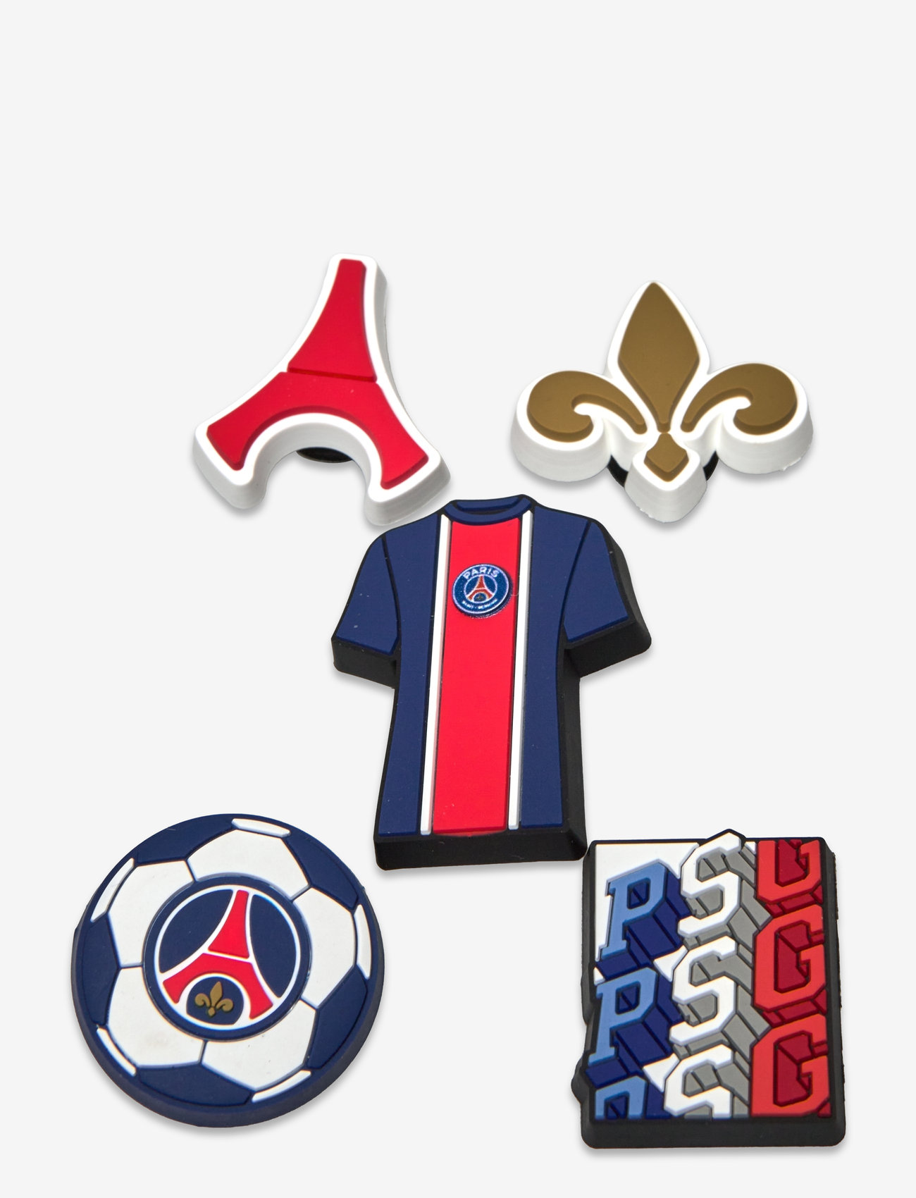Crocs - Paris St Germain 5Pck - skotilbehør - white - 0