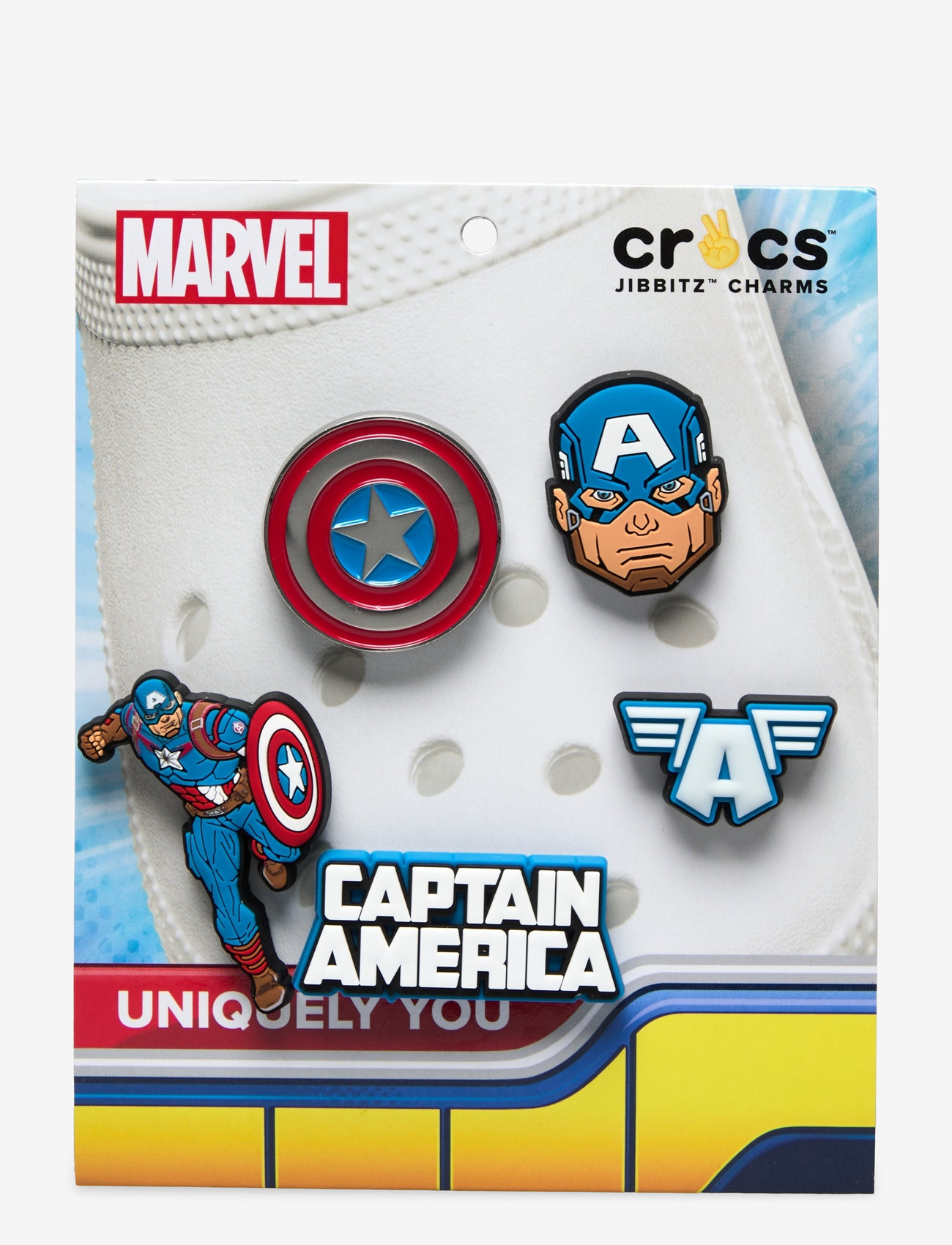 Crocs - Captain America 5Pck - laveste priser - white - 0