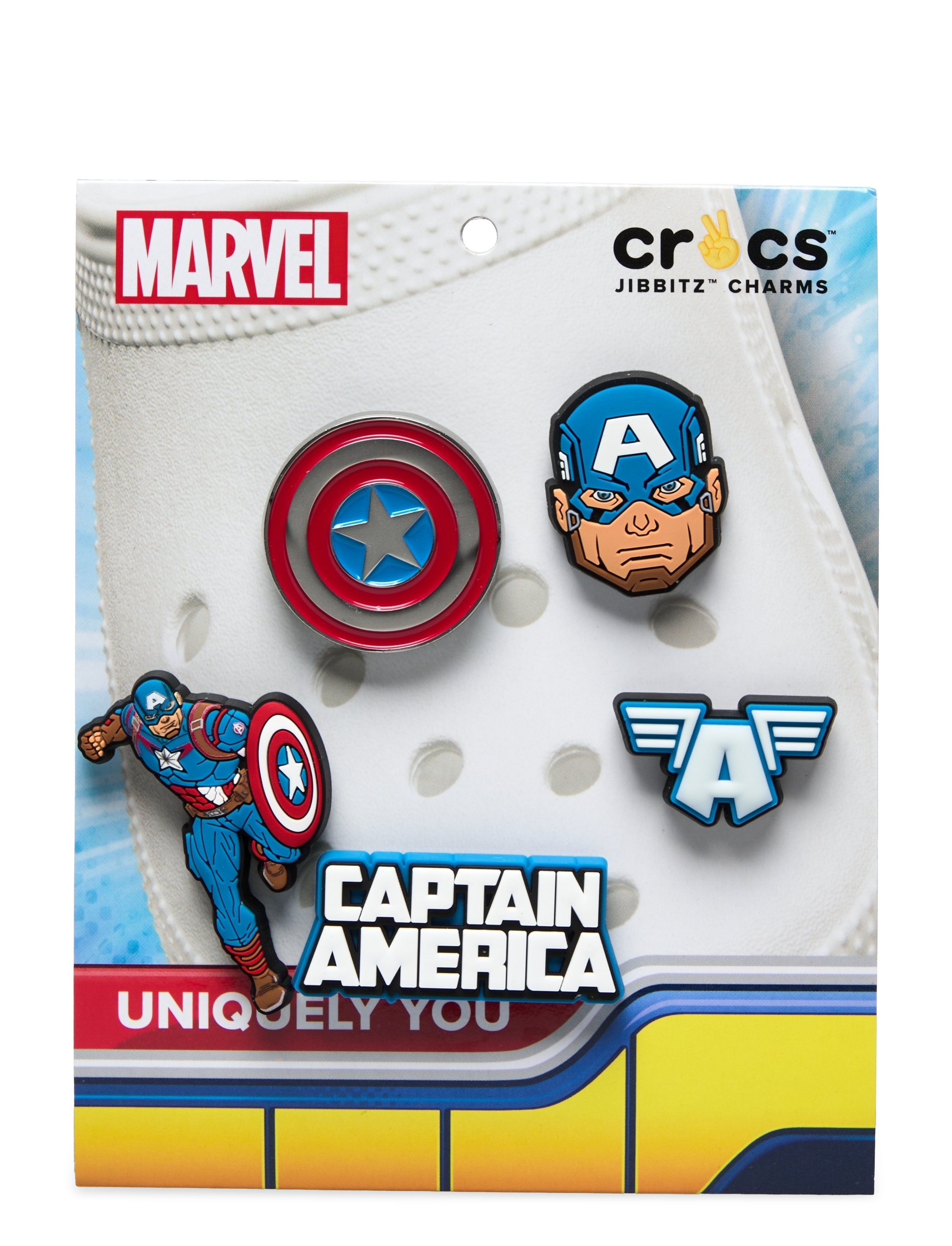 Crocs Captain America 5Pck - Jalatsite lisatarvikud - WHITE / multi