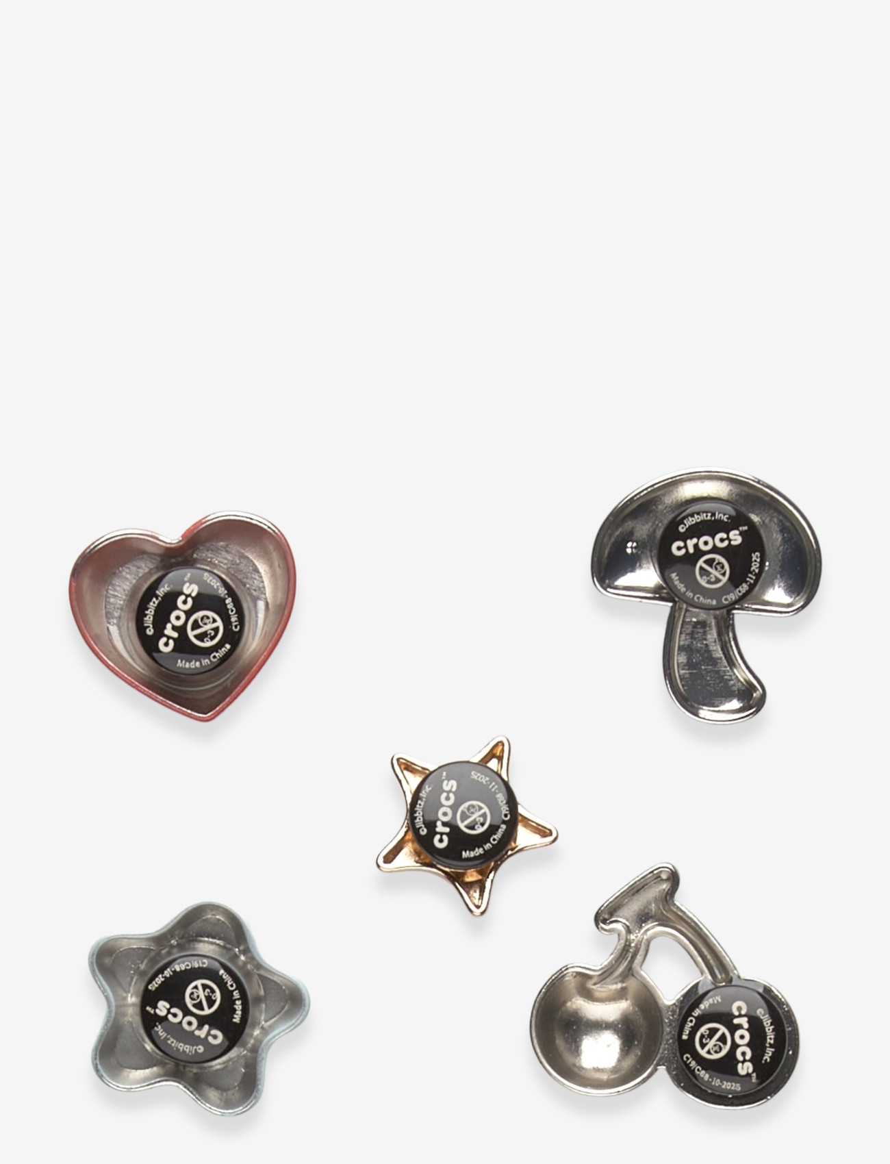 Crocs - Puffy Metals 5 Pack - clogs - white - 1