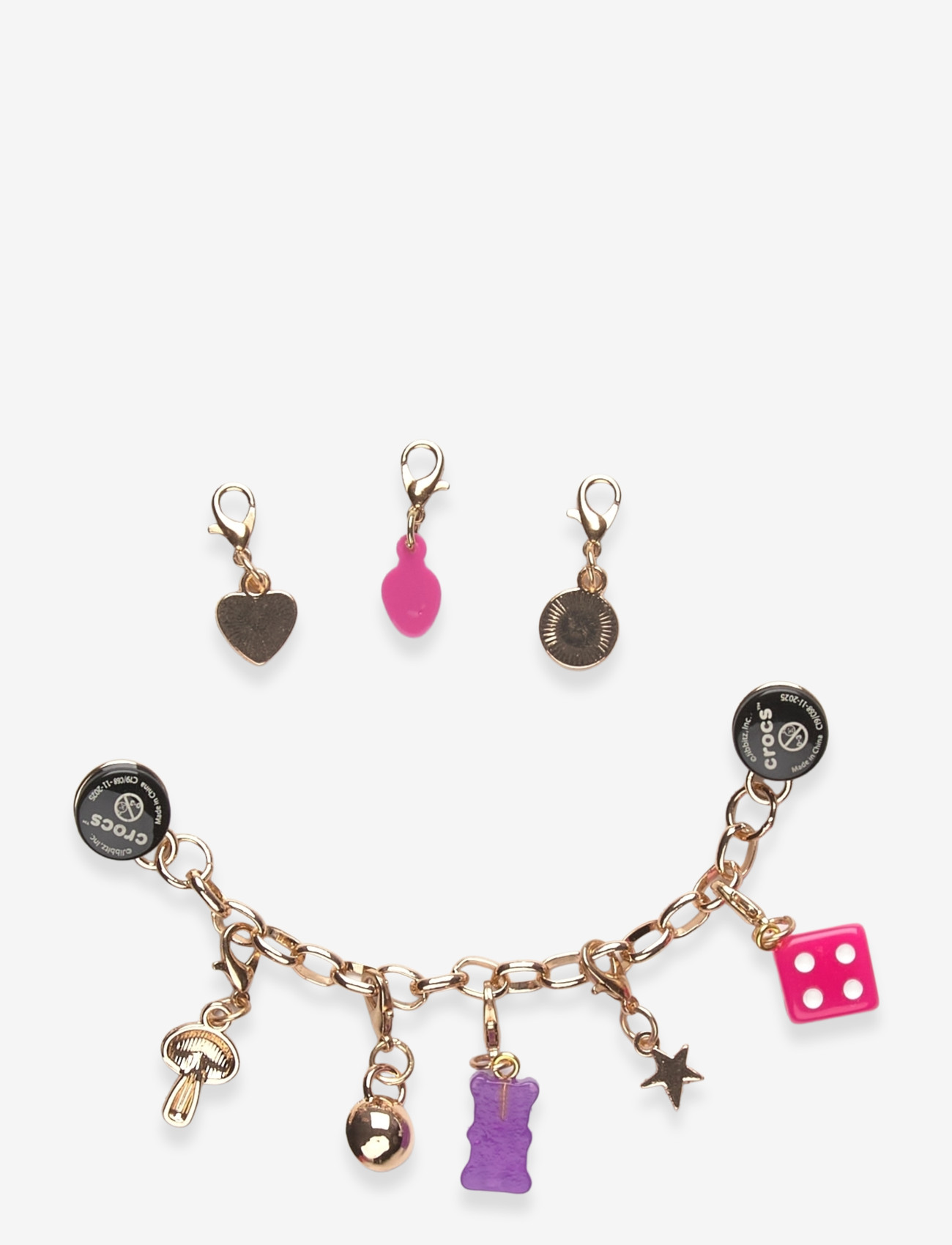 Crocs - Custom Charm Chain 5 Pack - laveste priser - white - 1