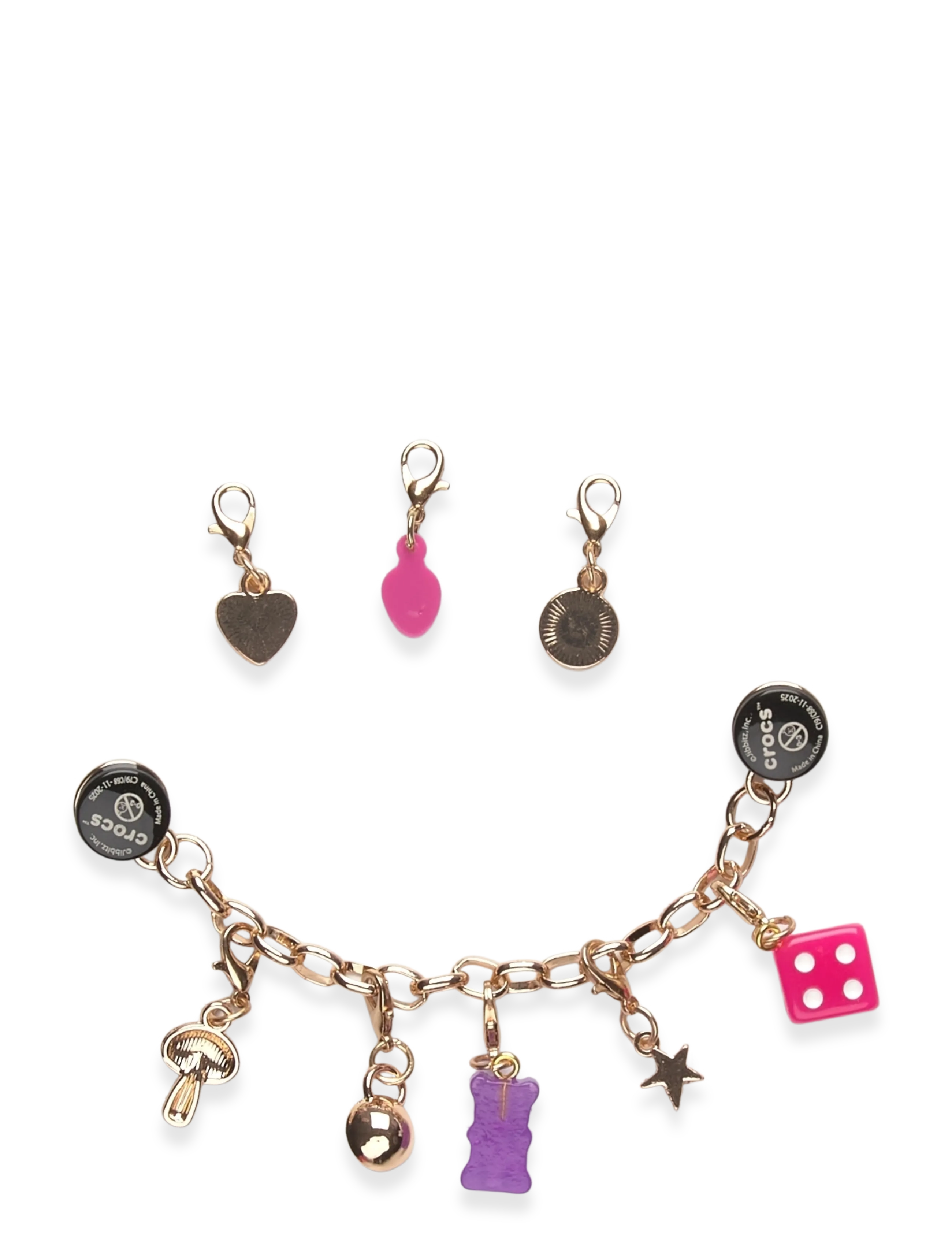 Crocs - Custom Charm Chain 5 Pack - die niedrigsten preise - white - 1