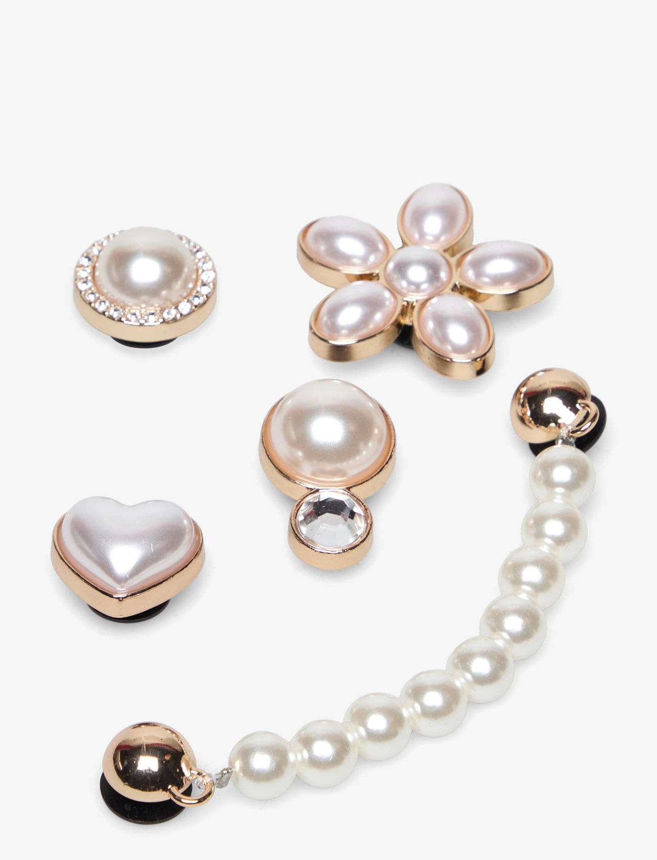 Crocs - Dainty Pearl Jewelry 5 Pack - akcesoria do butów - white - 0