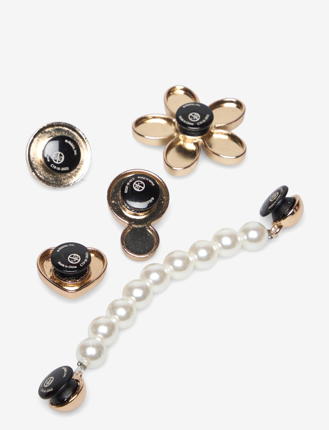 Crocs - Dainty Pearl Jewelry 5 Pack - akcesoria do butów - white - 1