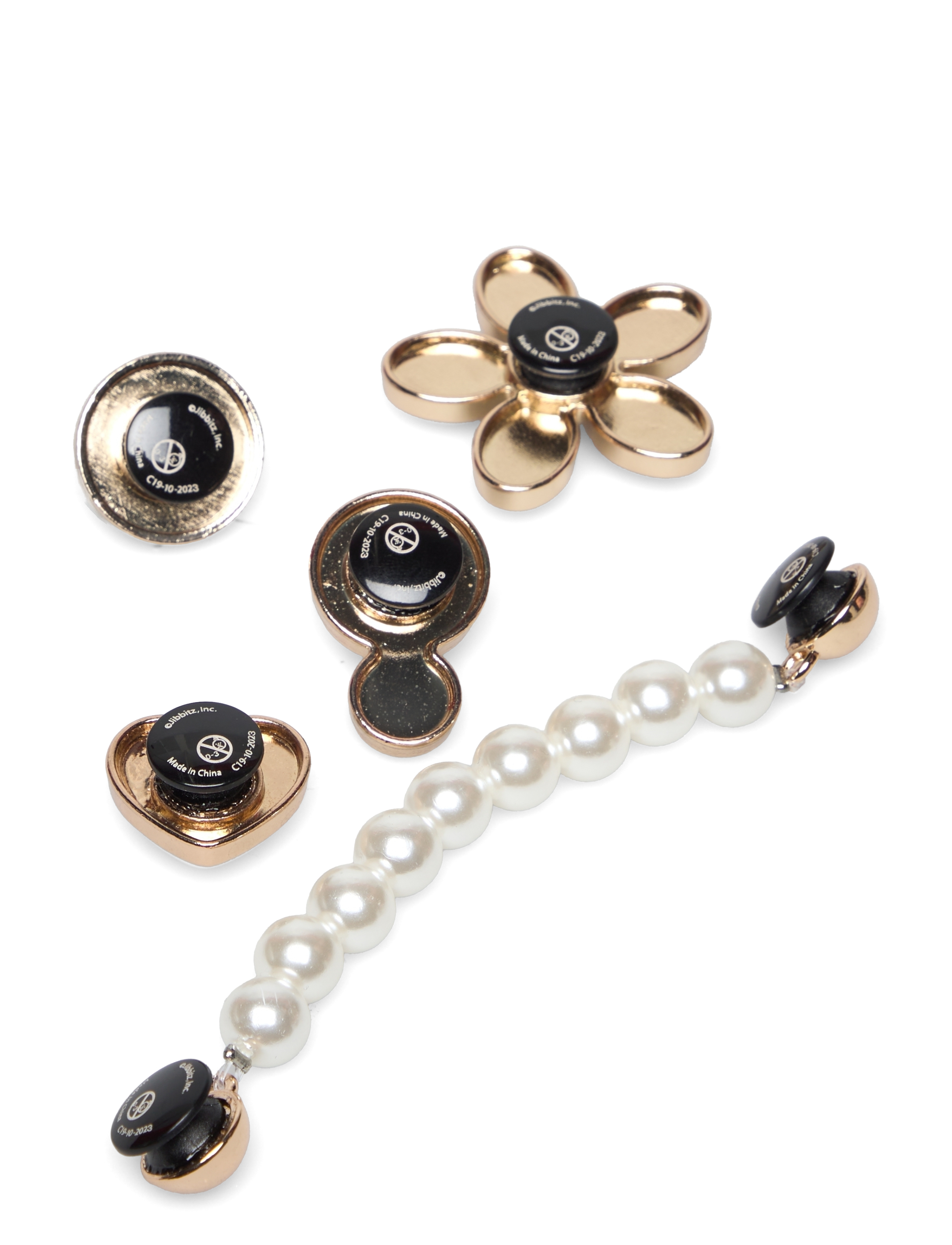 Crocs - Dainty Pearl Jewelry 5 Pack - skotillbehör - white - 1