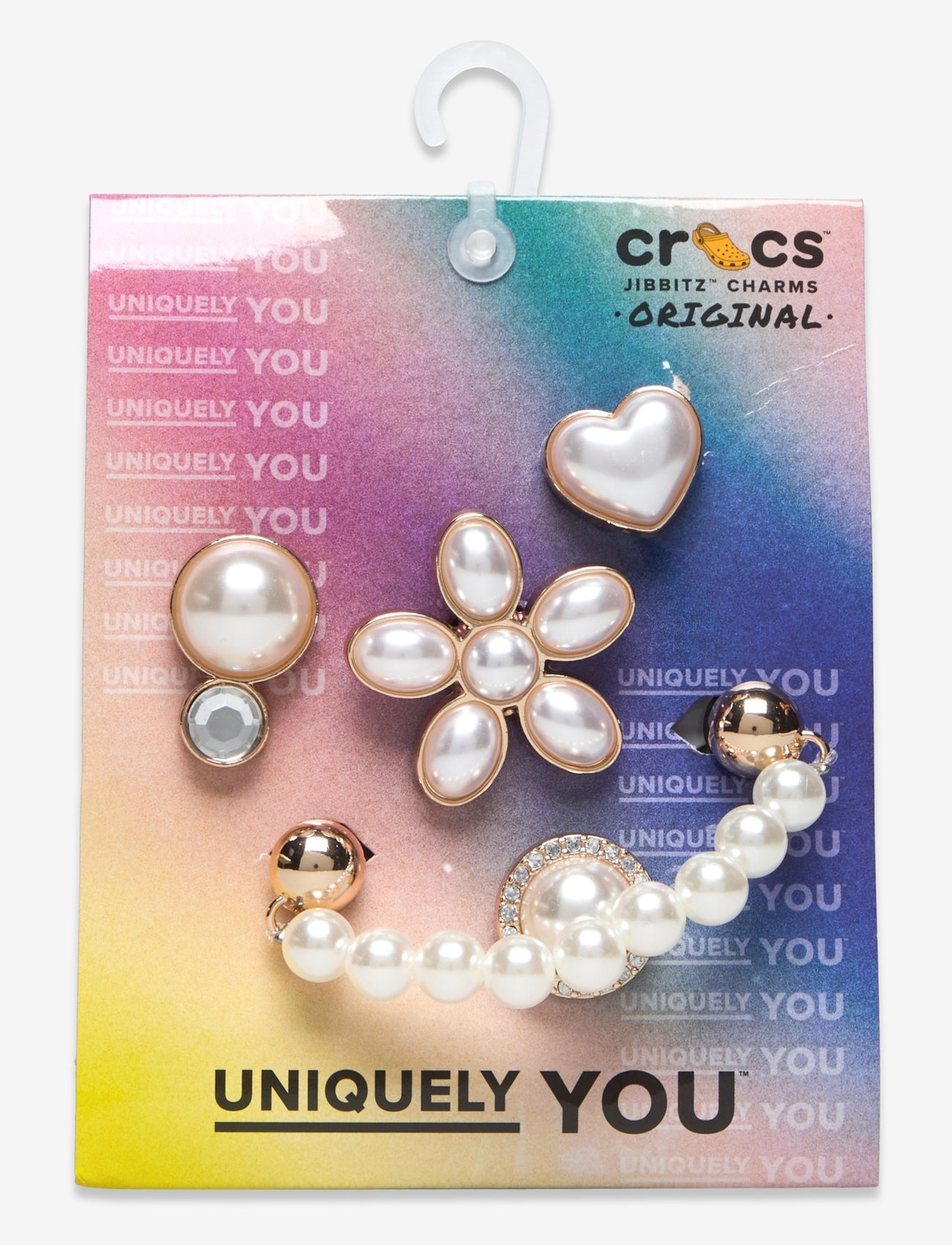 Crocs - Dainty Pearl Jewelry 5 Pack - akcesoria do butów - white - 2