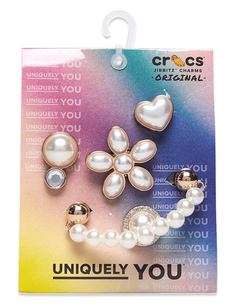Crocs - Dainty Pearl Jewelry 5 Pack - akcesoria do butów - white - 2