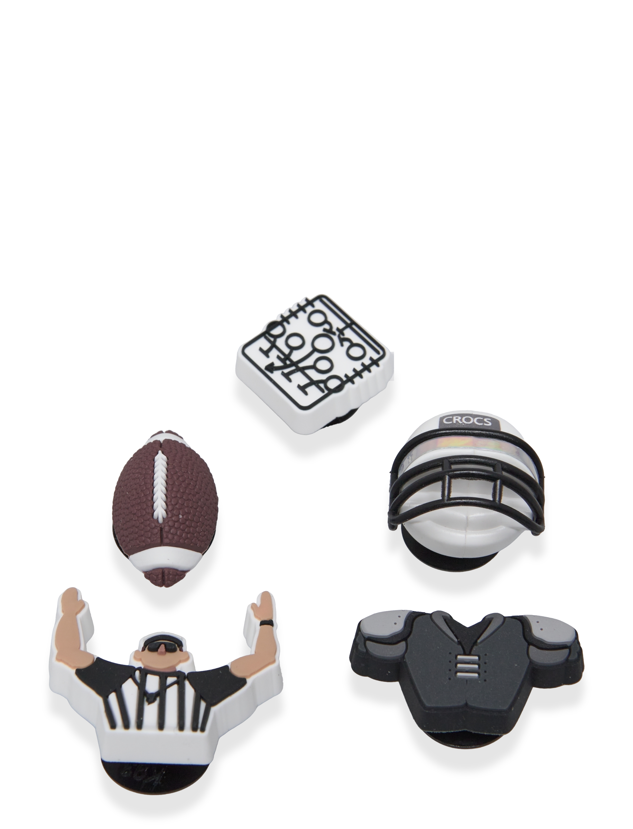 CROCS Football Team 5 Pack Patterned - One Size - Kinder