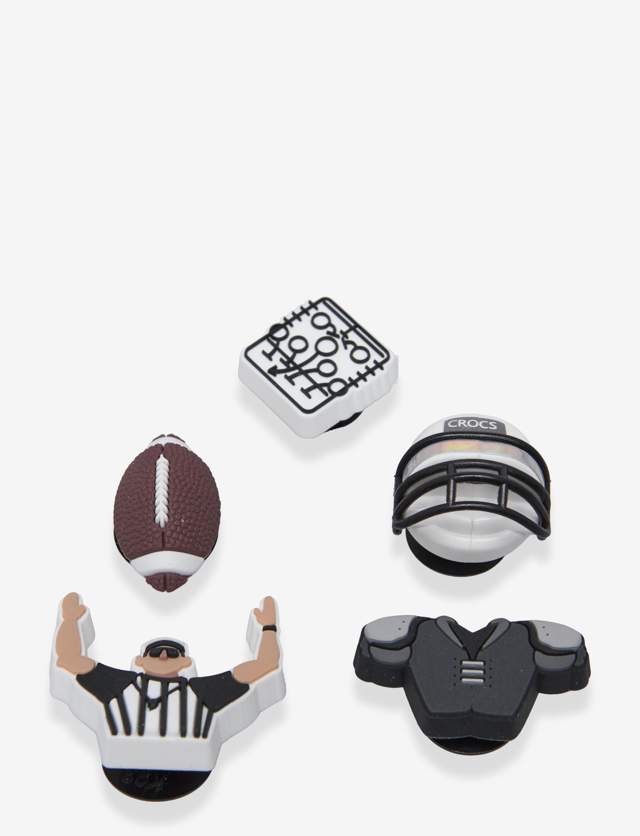 Crocs - Football Team 5 Pack - jalatsite lisatarvikud - white - 0