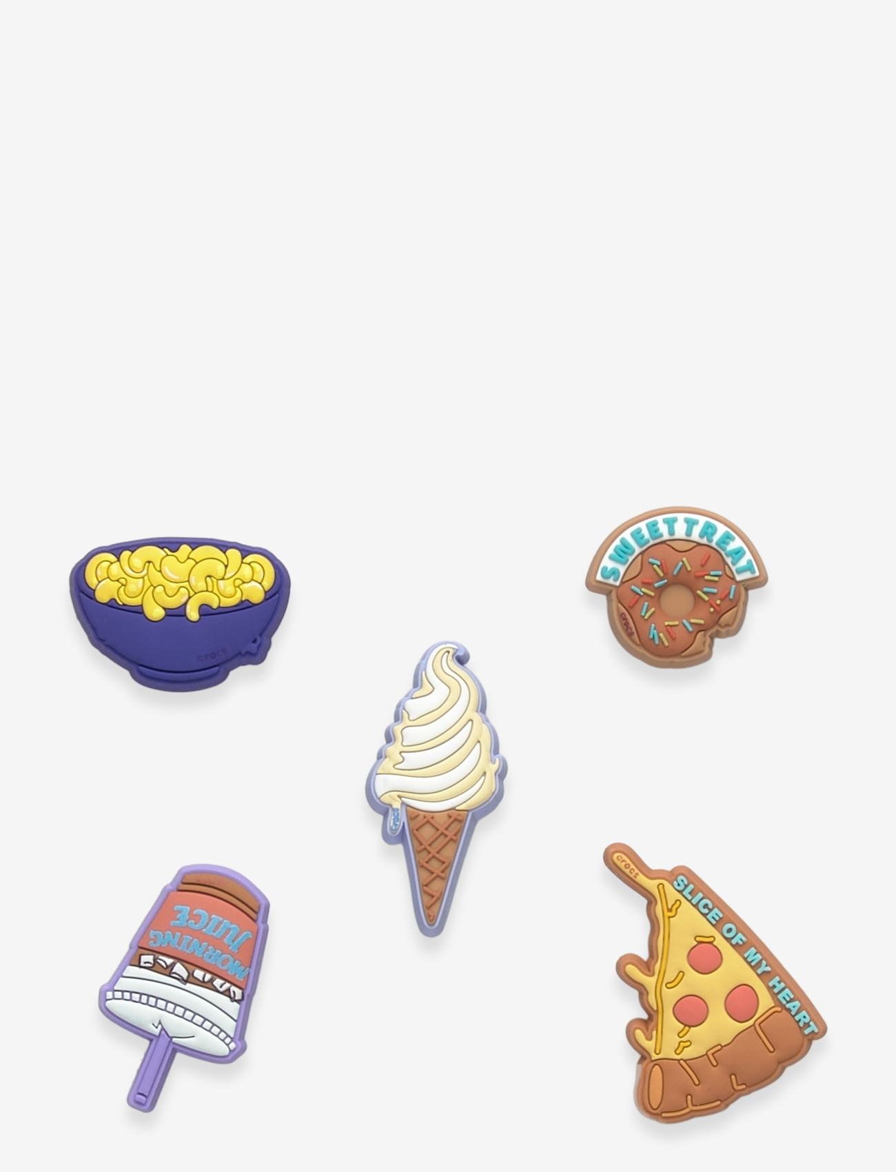 Crocs - Funny Foods 5 Pack - skoaccessoarer - white - 0