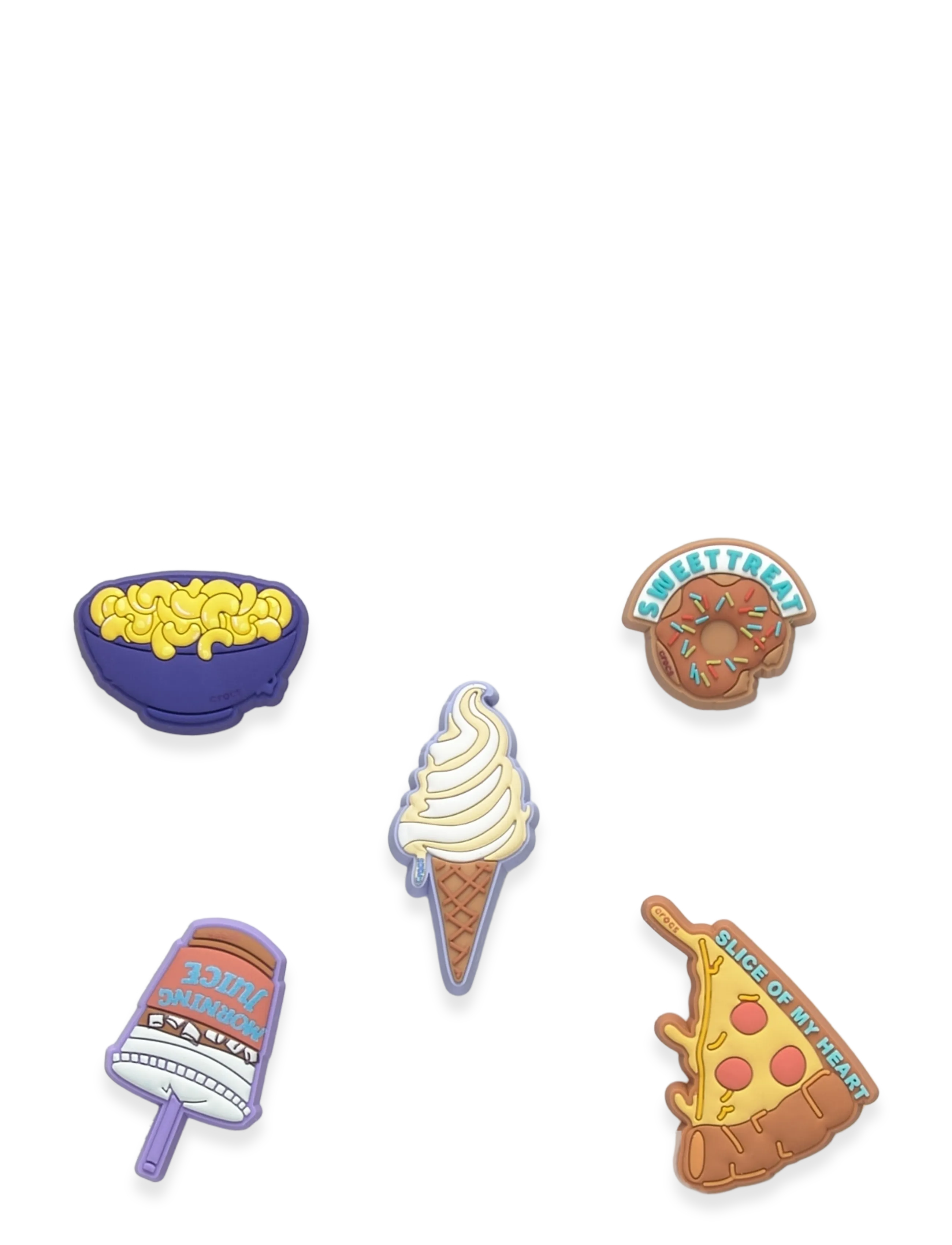 Crocs Funny Foods 5 Pack - Skoaccessoarer - WHITE / multi