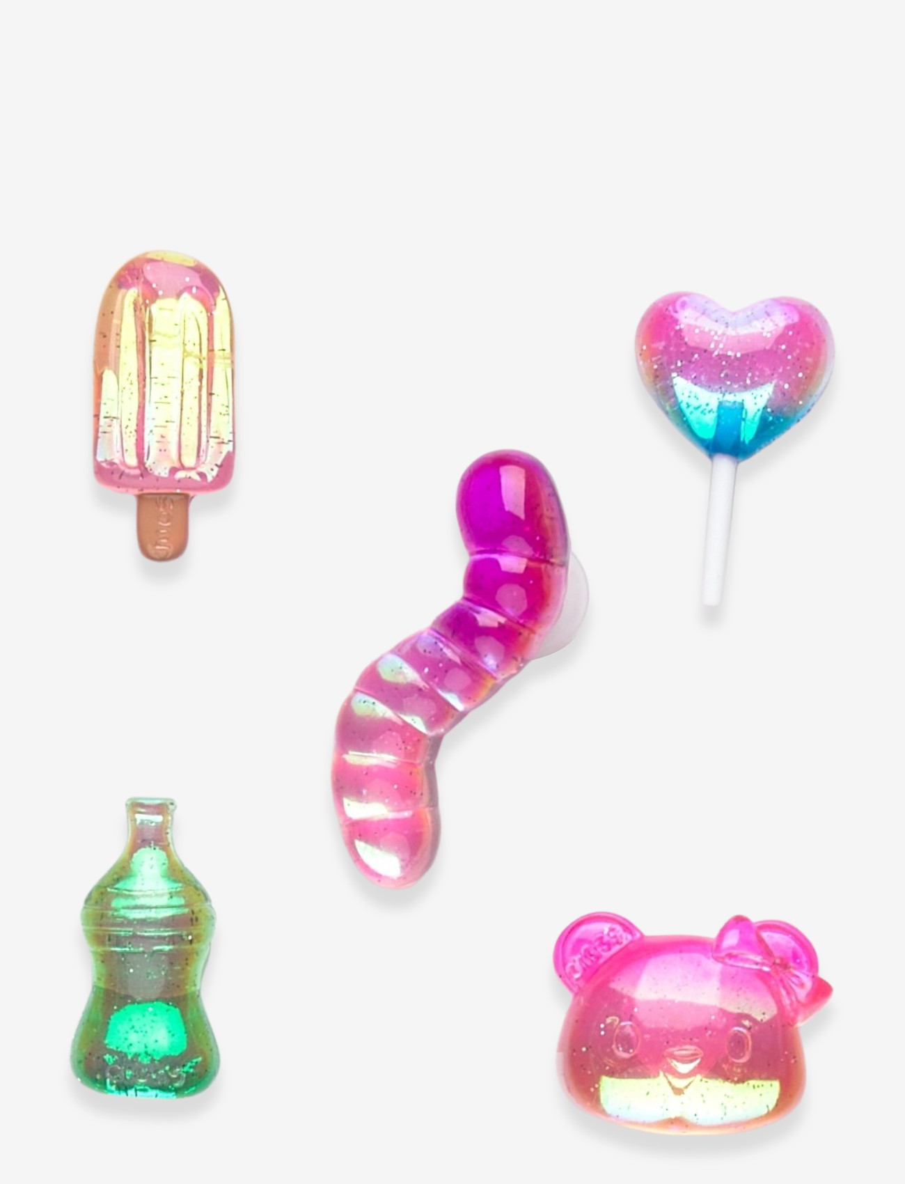 Crocs - Jelly Candy 5 Pack - skoaccessoarer - white - 0