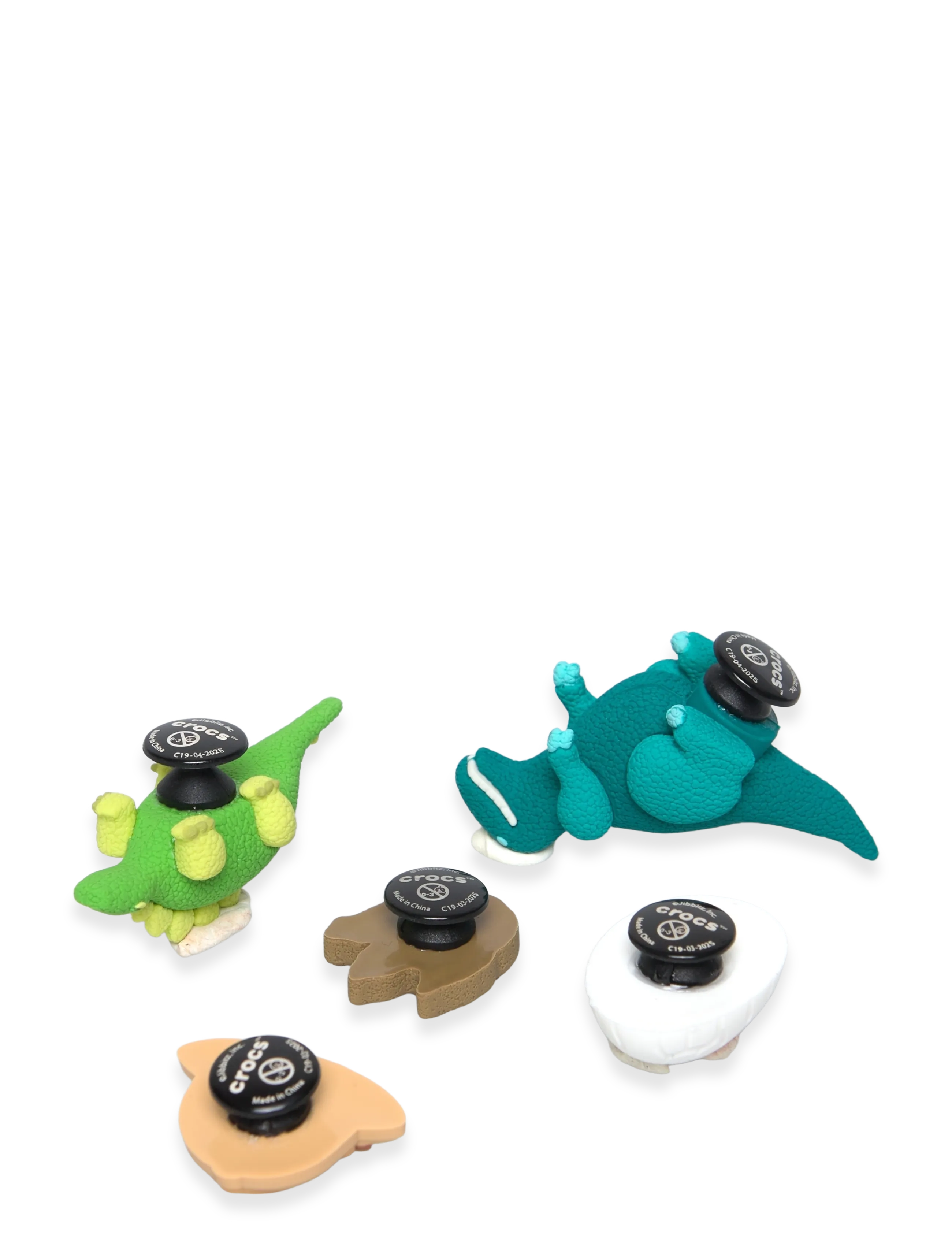 Crocs - 3D Dinosaur Adventure 5 Pack - lägsta priserna - white - 1
