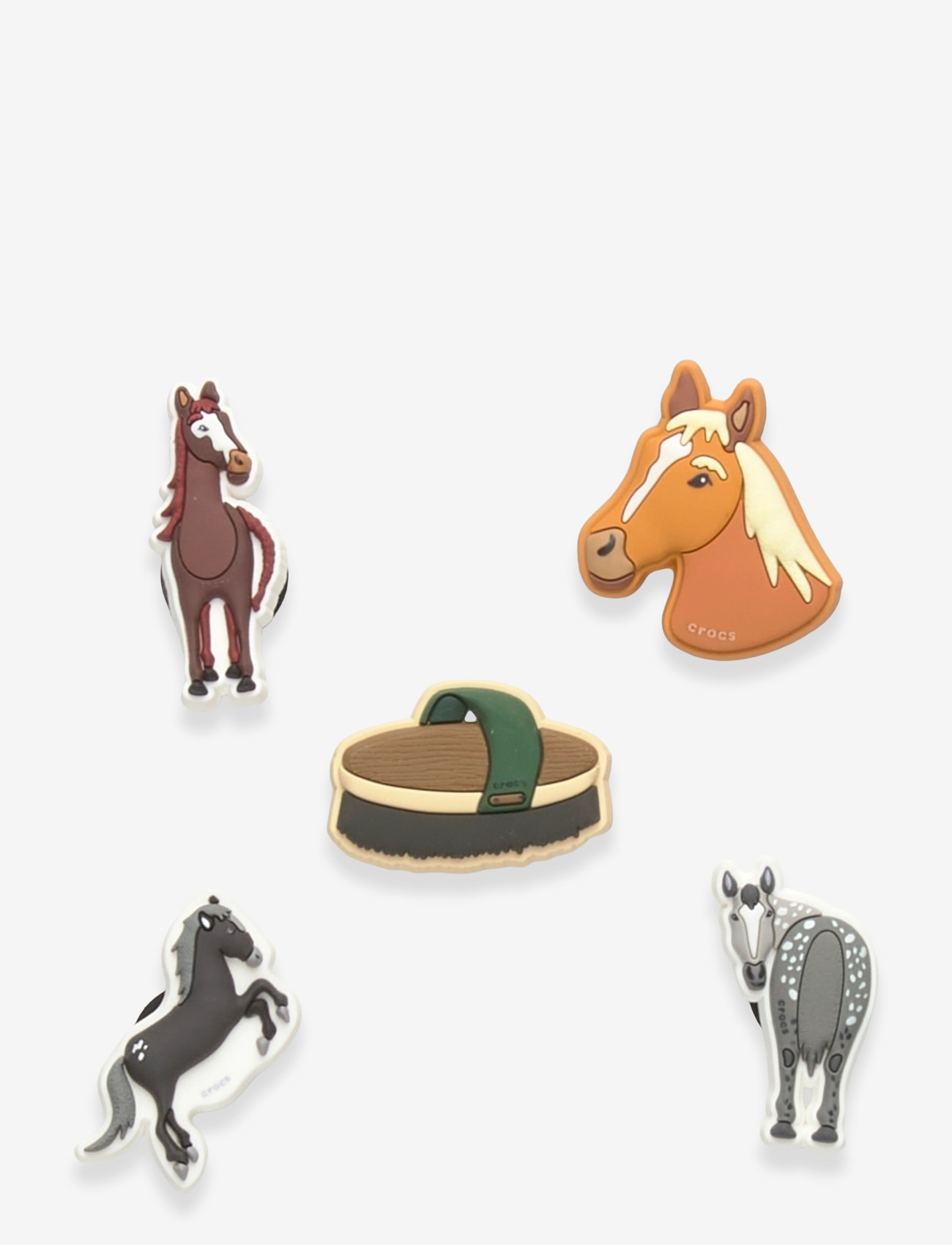 Crocs - Horse 5 Pack - skoaccessoarer - white - 0