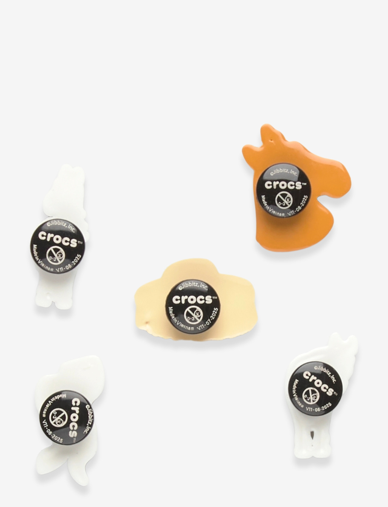 Crocs - Horse 5 Pack - skoaccessoarer - white - 1