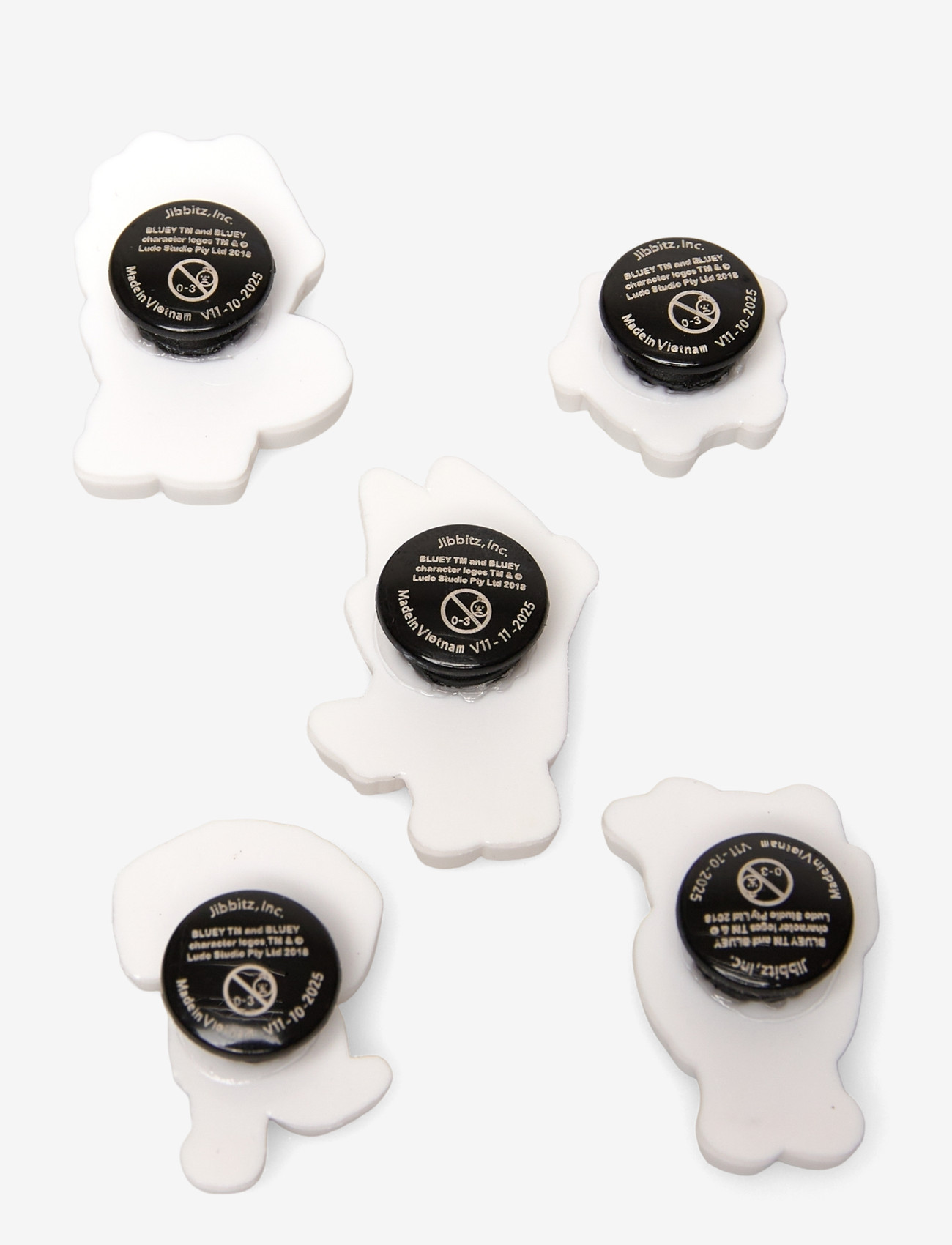 Crocs - Bluey Multi 5 Pck - skoaccessoarer - white - 1