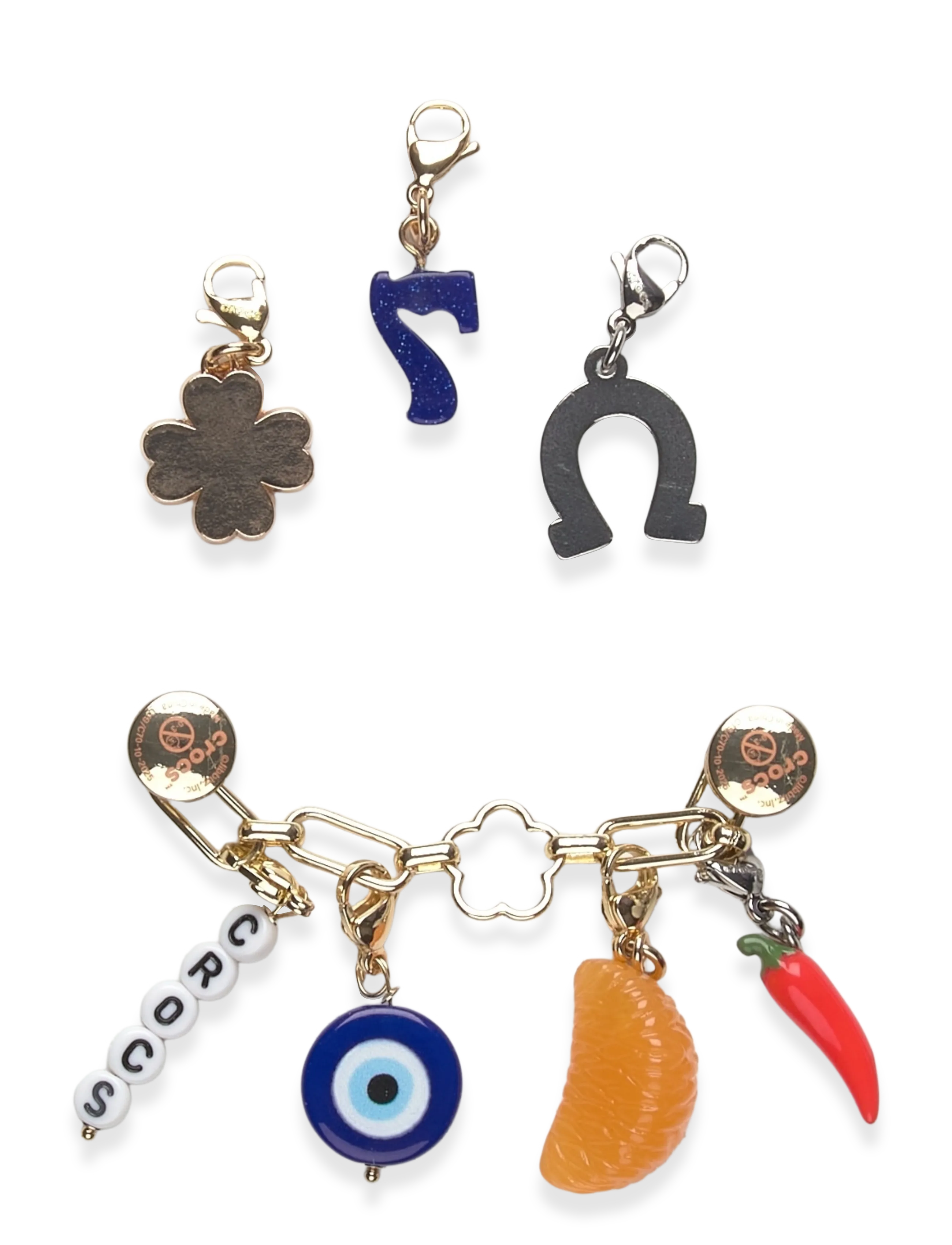 Crocs - Adjustable Charm Chain Lucky - sommerschnäppchen - white - 1