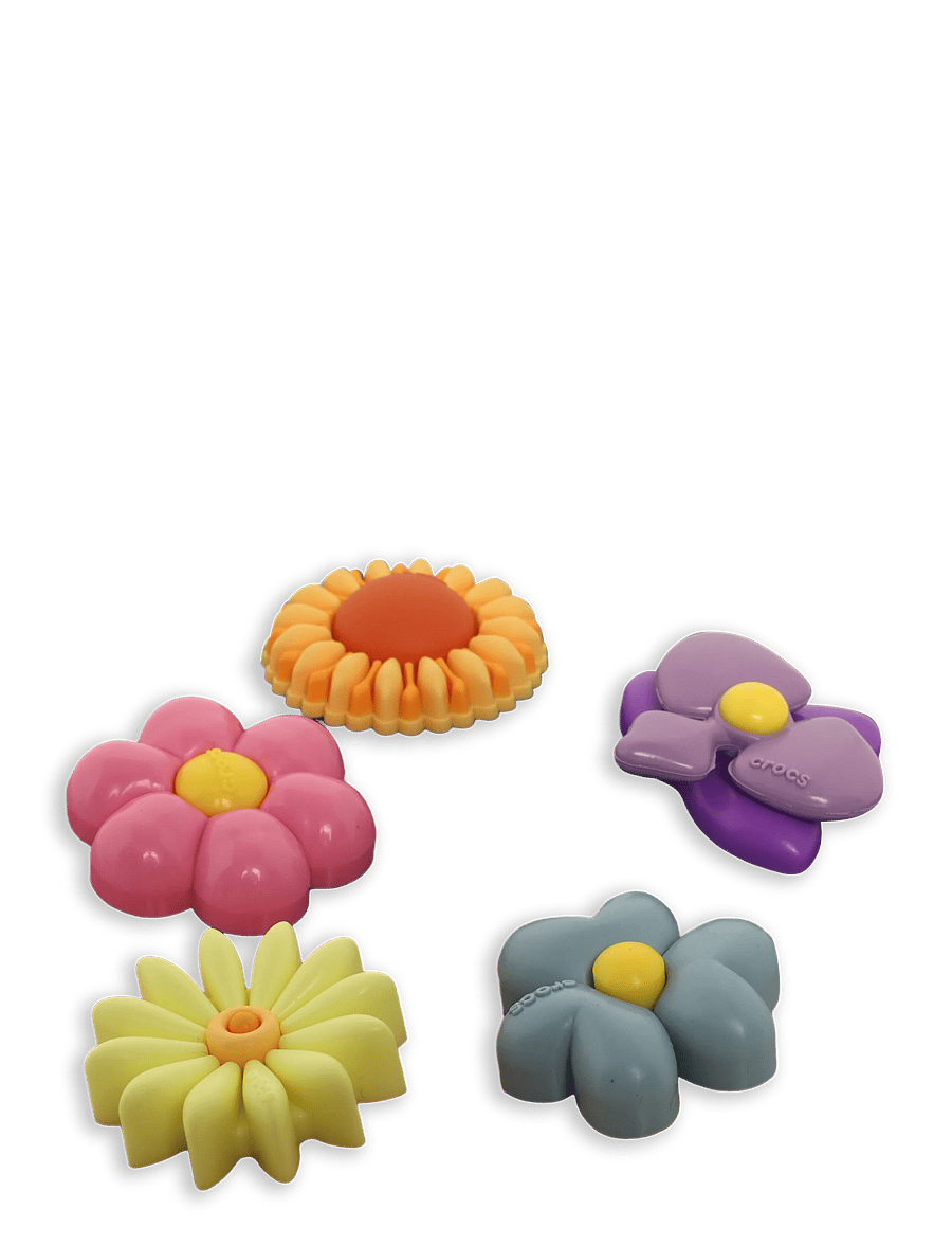 Crocs - Puffy Flowers 5 Pack - clogs - white - 2