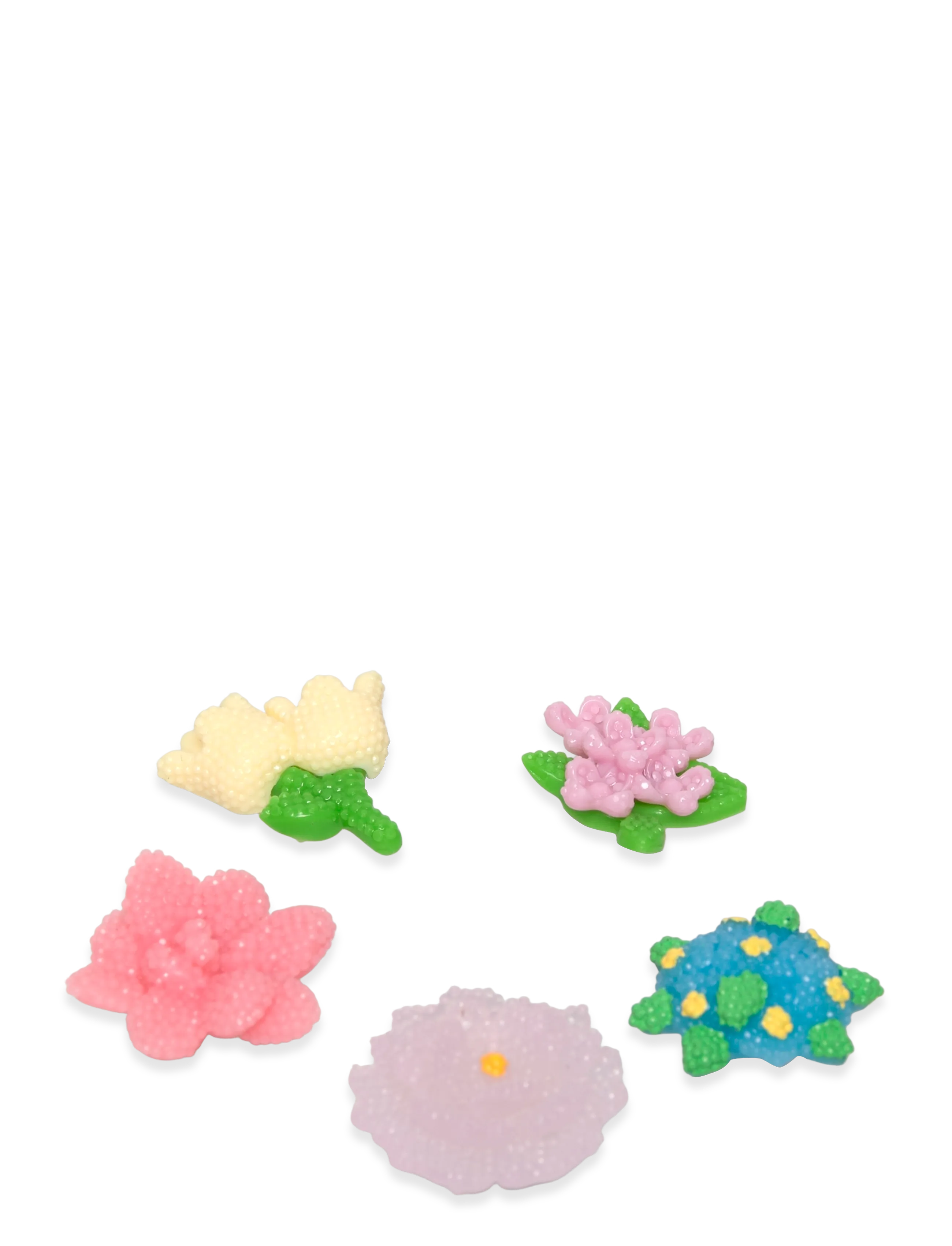 Crocs Beaded Flowers 5 Pack - Crocs - WHITE / multi