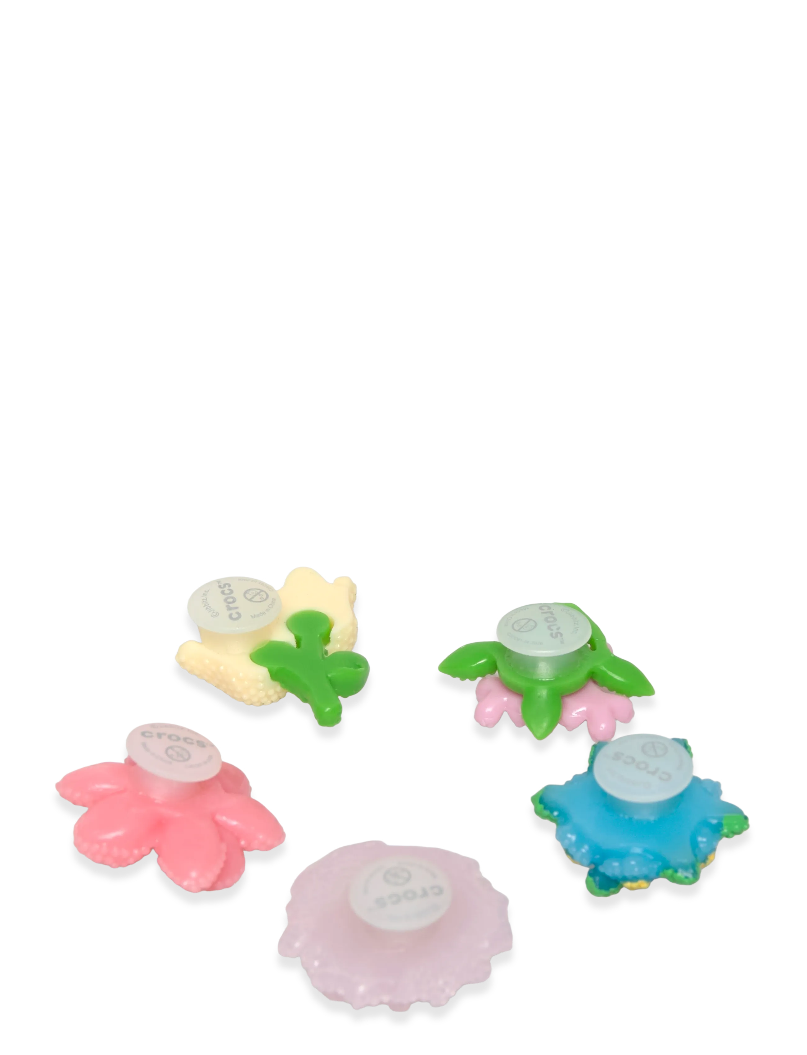 Crocs - Beaded Flowers 5 Pack - white - 1