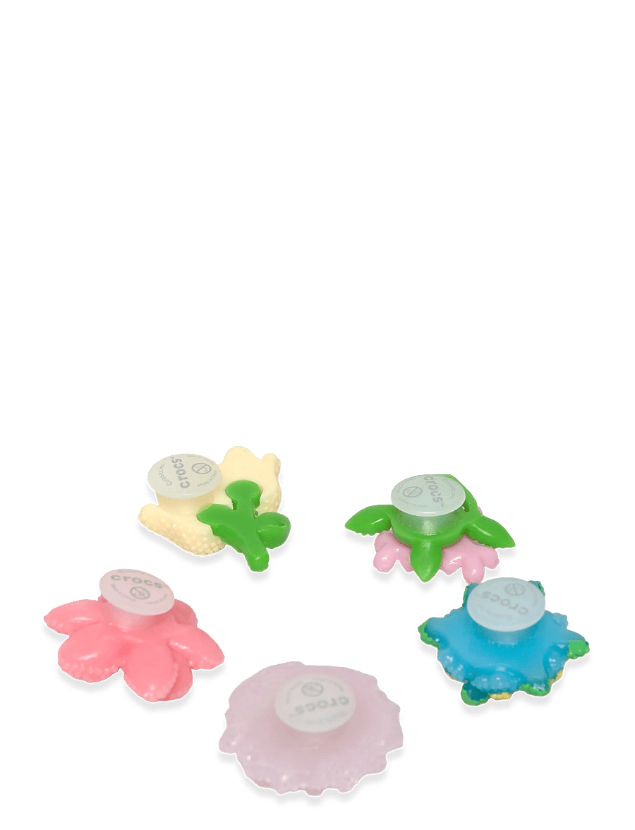 Crocs - Beaded Flowers 5 Pack - jalatsite tarvikud - white - 1