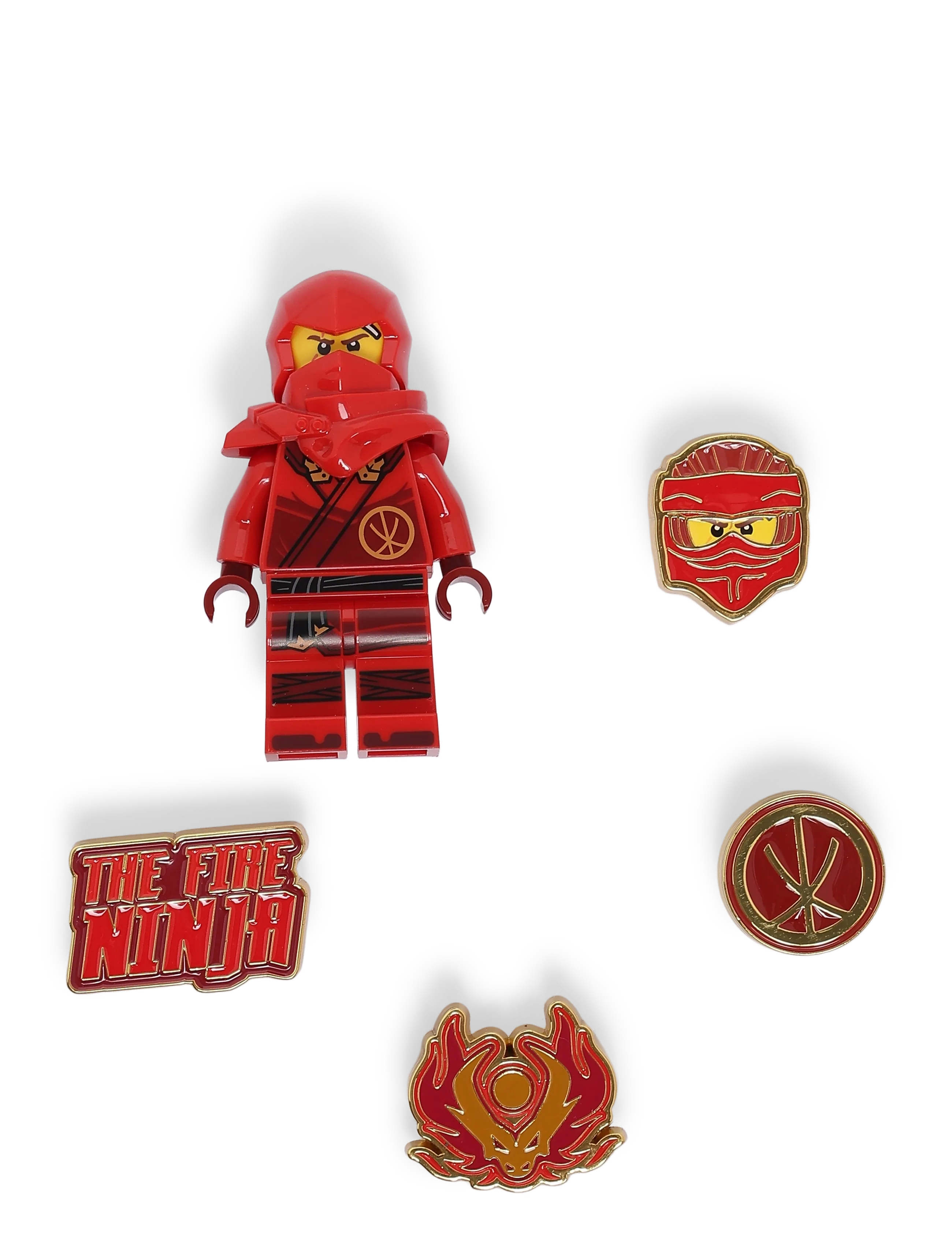 Crocs 4LW Ninjago Kai 5Pck - Sko - WHITE / red