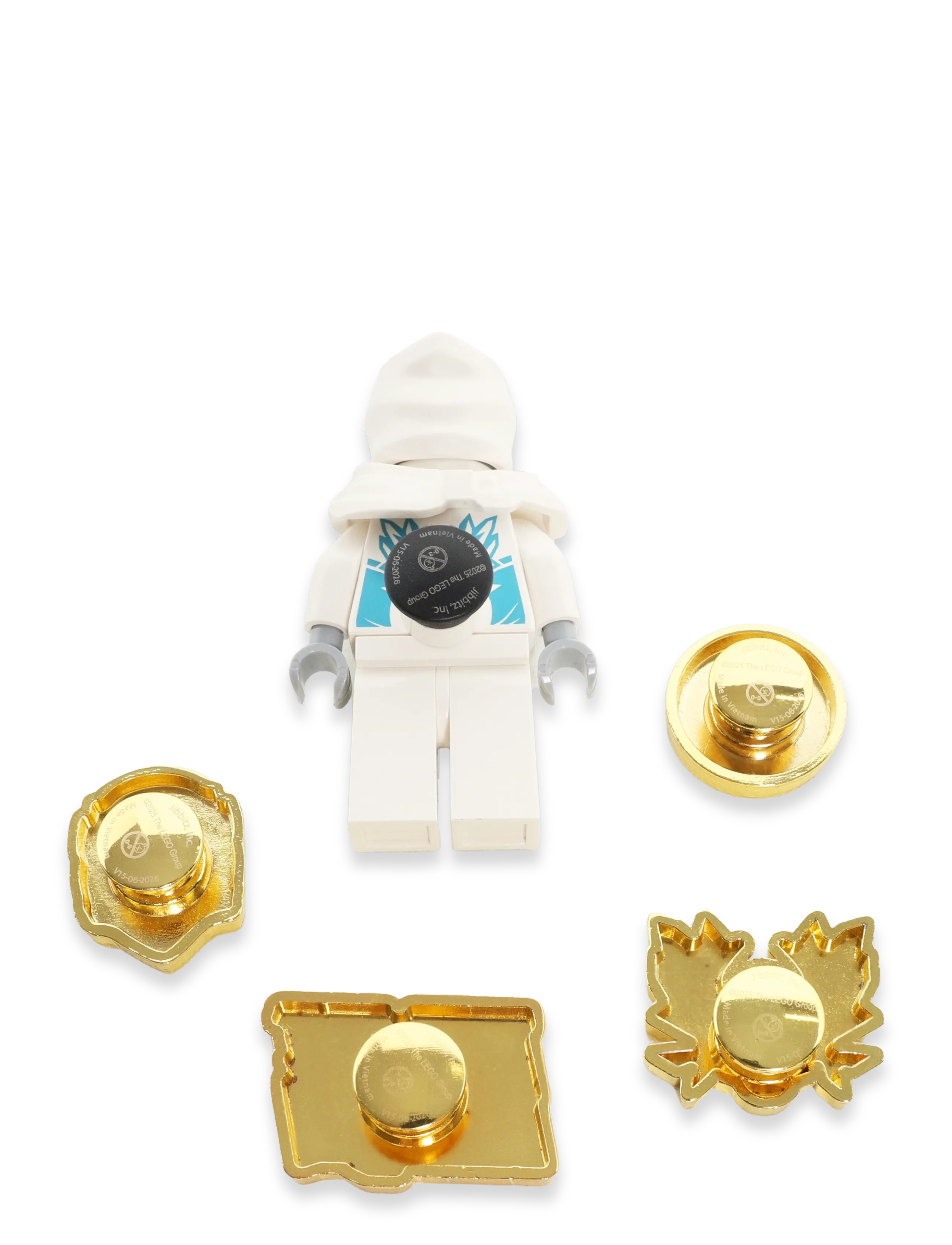 Crocs - 4LW Ninjago Zane 5Pck - skotilbehør - white - 1