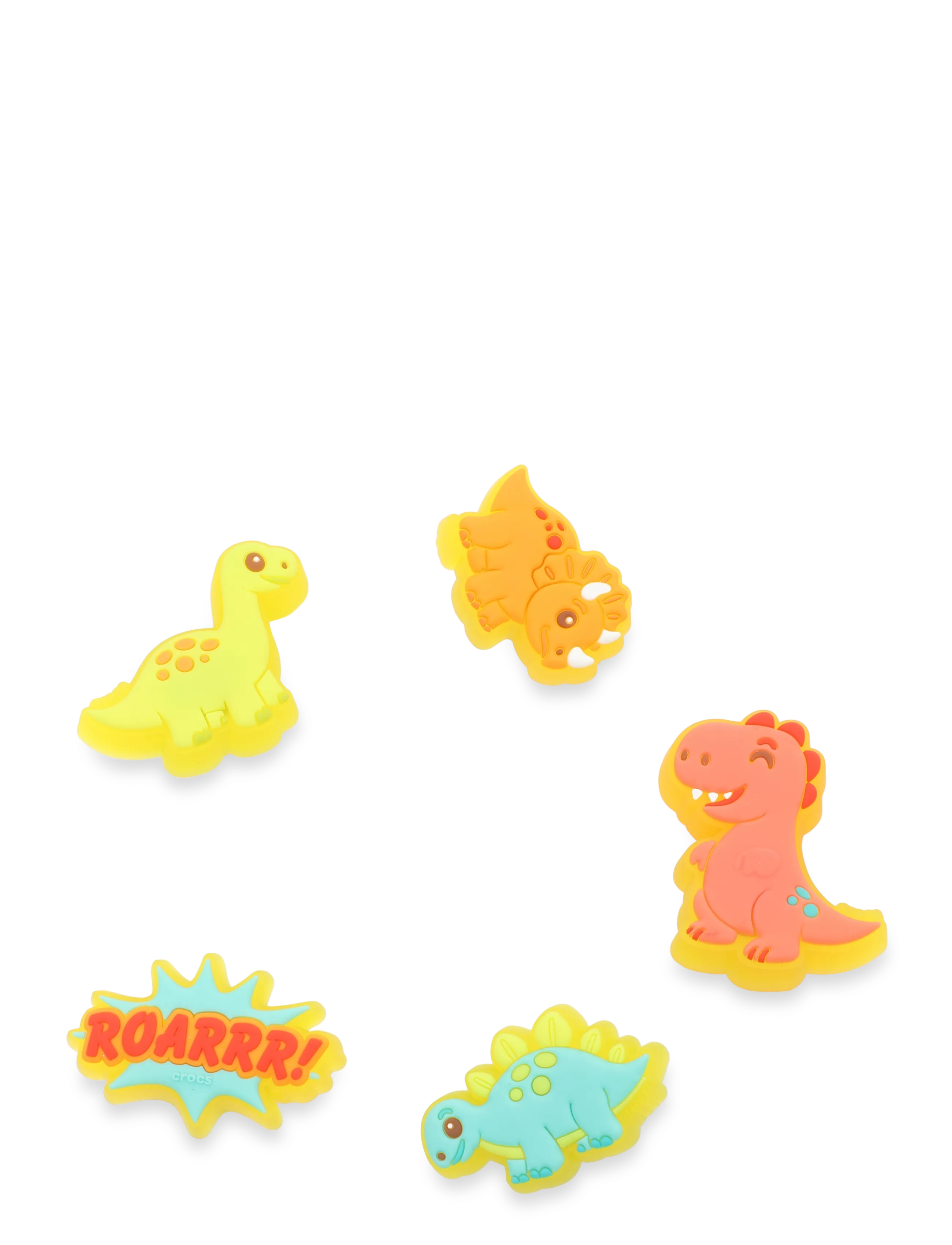 Crocs Lights Up Little Dinos 5 Pack - Päikeseprillid - WHITE / yellow