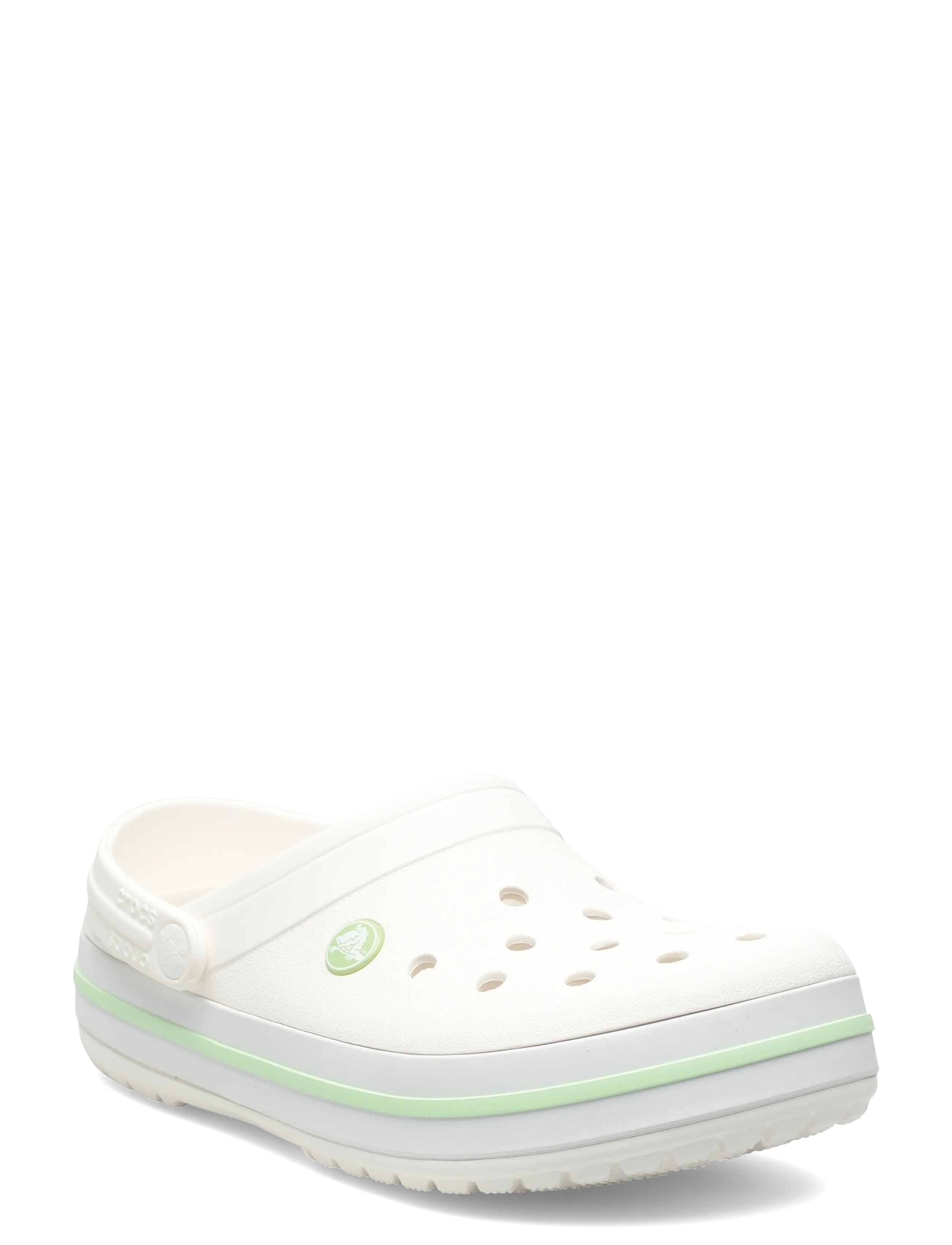Crocs Crocband - Mules & Clogs - WHITE/SERENE GREEN / white