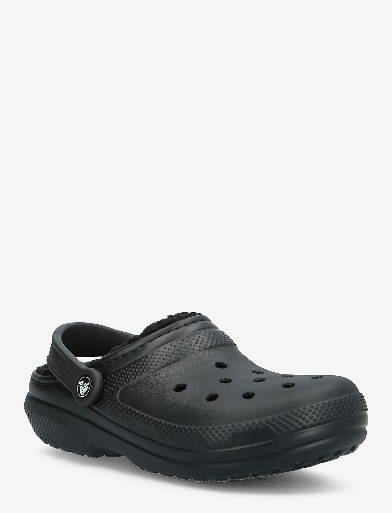 Crocs - Classic Lined Clog - mules & clogs tipa apavi - black/black - 0