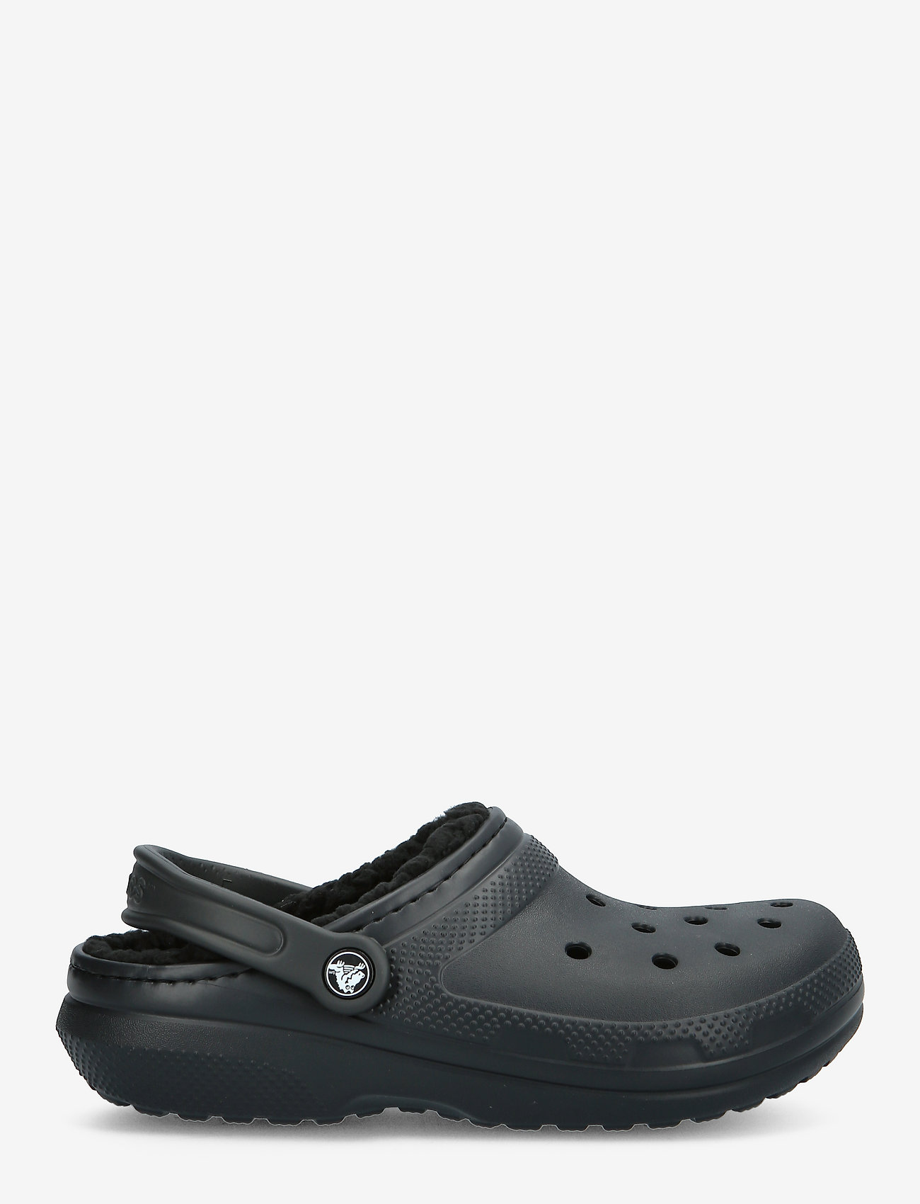 Crocs - Classic Lined Clog - mules og tøfler - black/black - 1