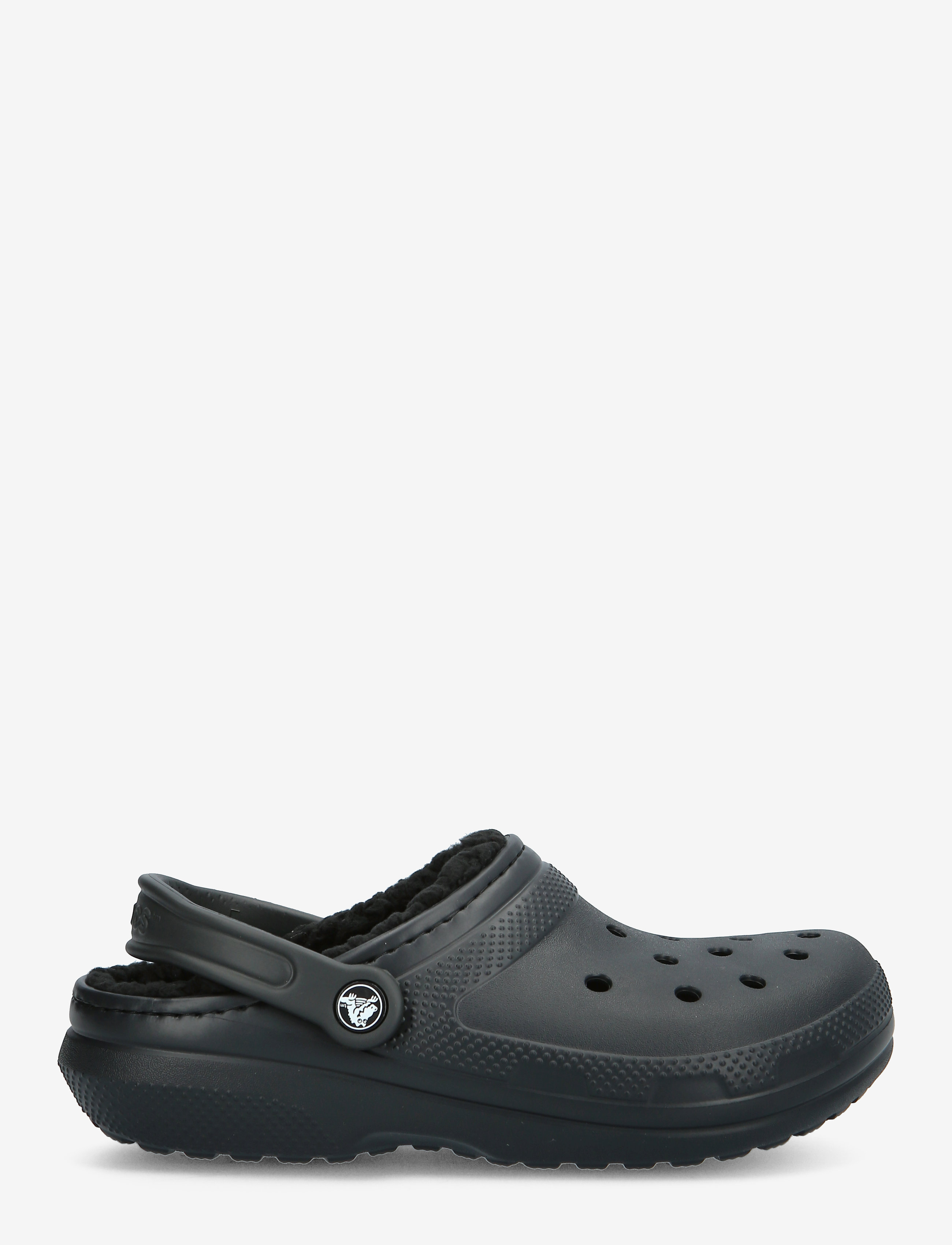 Crocs - Classic Lined Clog - flache pantoletten - black/black - 1
