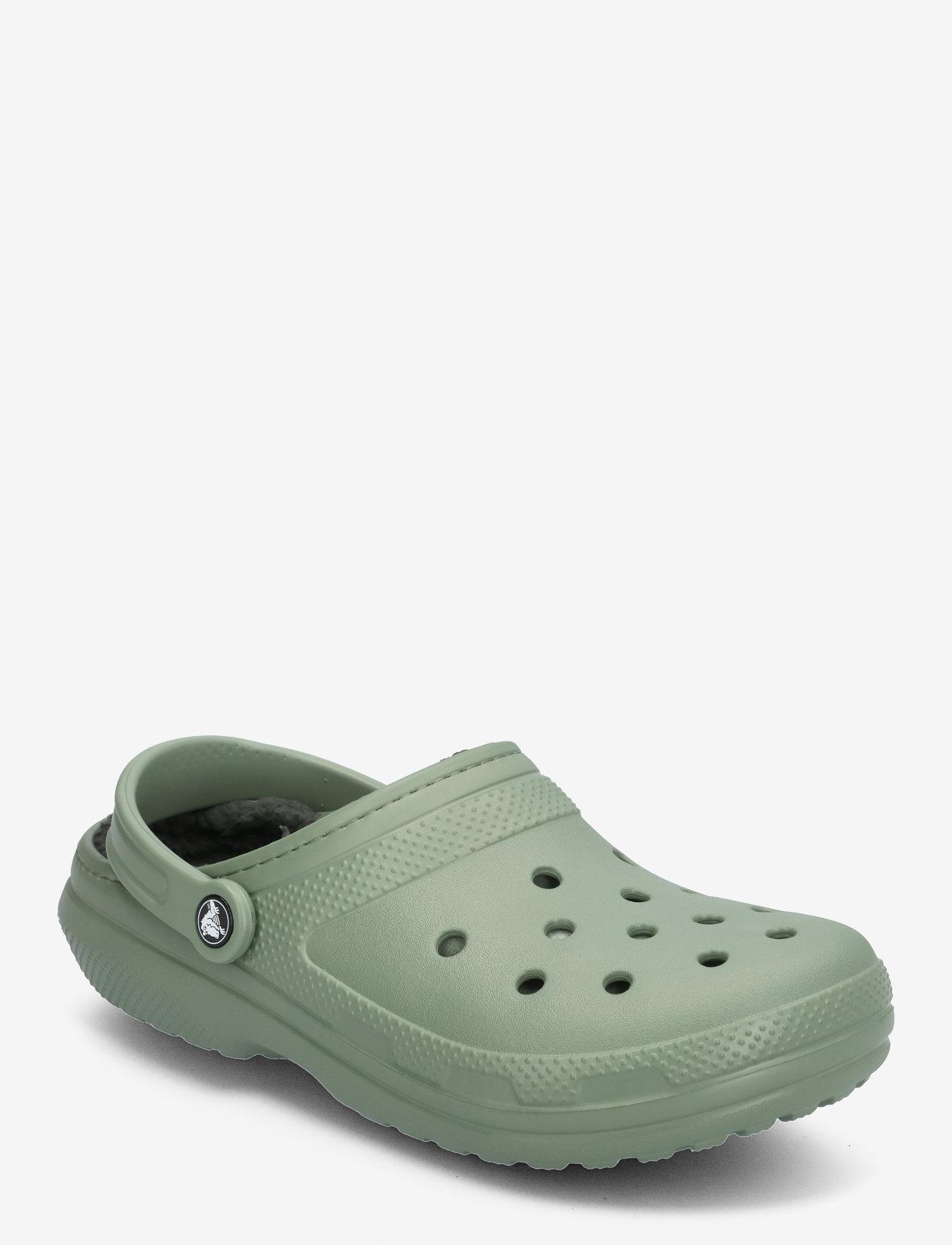 Crocs - Classic Lined Clog - flache pantoletten - moss/multi - 0