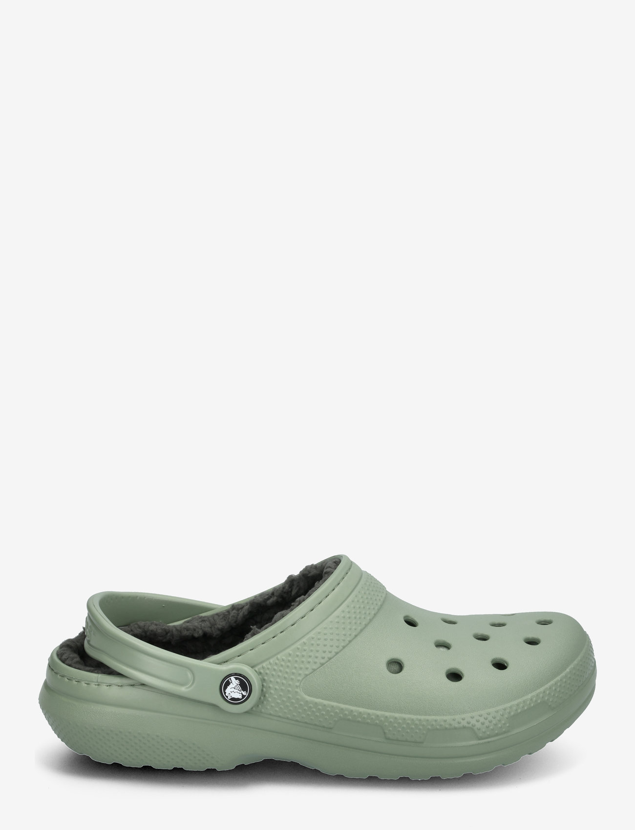 Crocs - Classic Lined Clog - flache pantoletten - moss/multi - 1