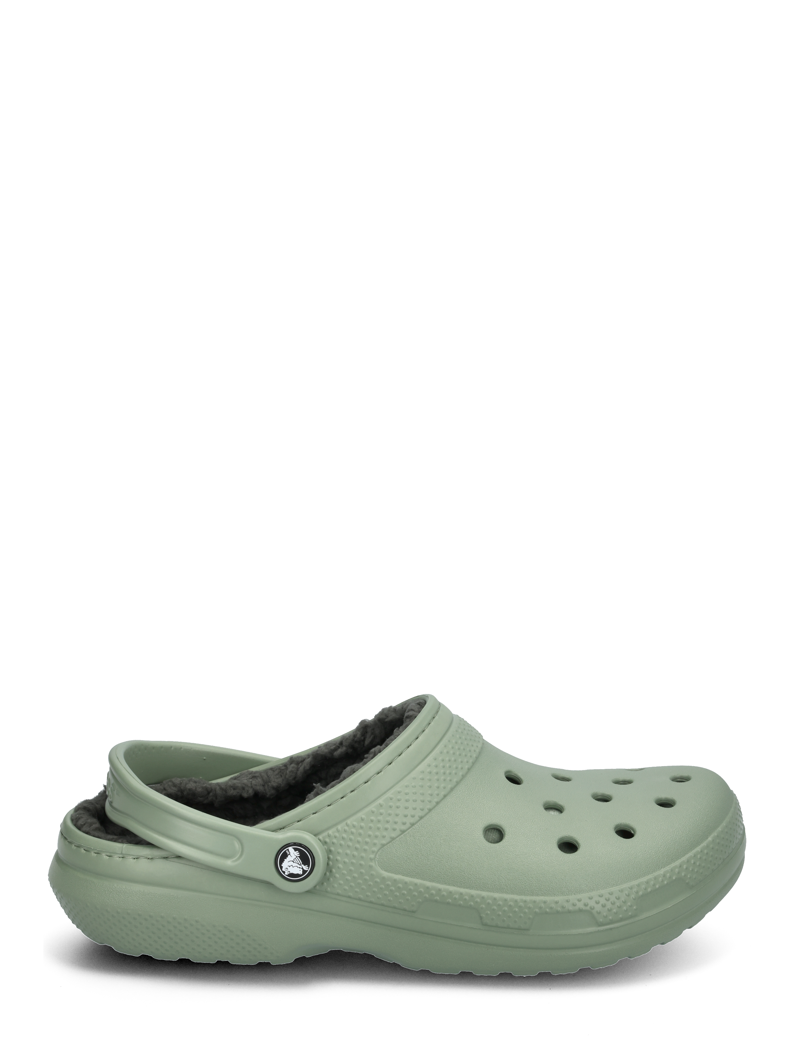 Crocs - Classic Lined Clog - flache pantoletten - moss/multi - 1