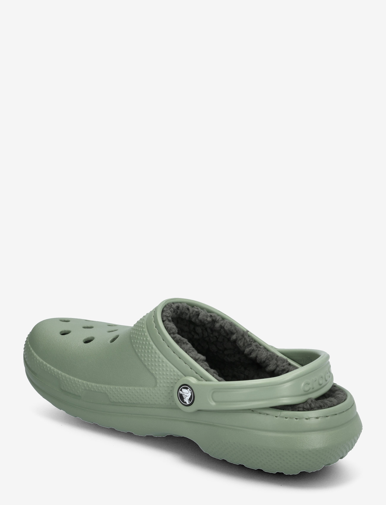 Crocs - Classic Lined Clog - flache pantoletten - moss/multi - 2