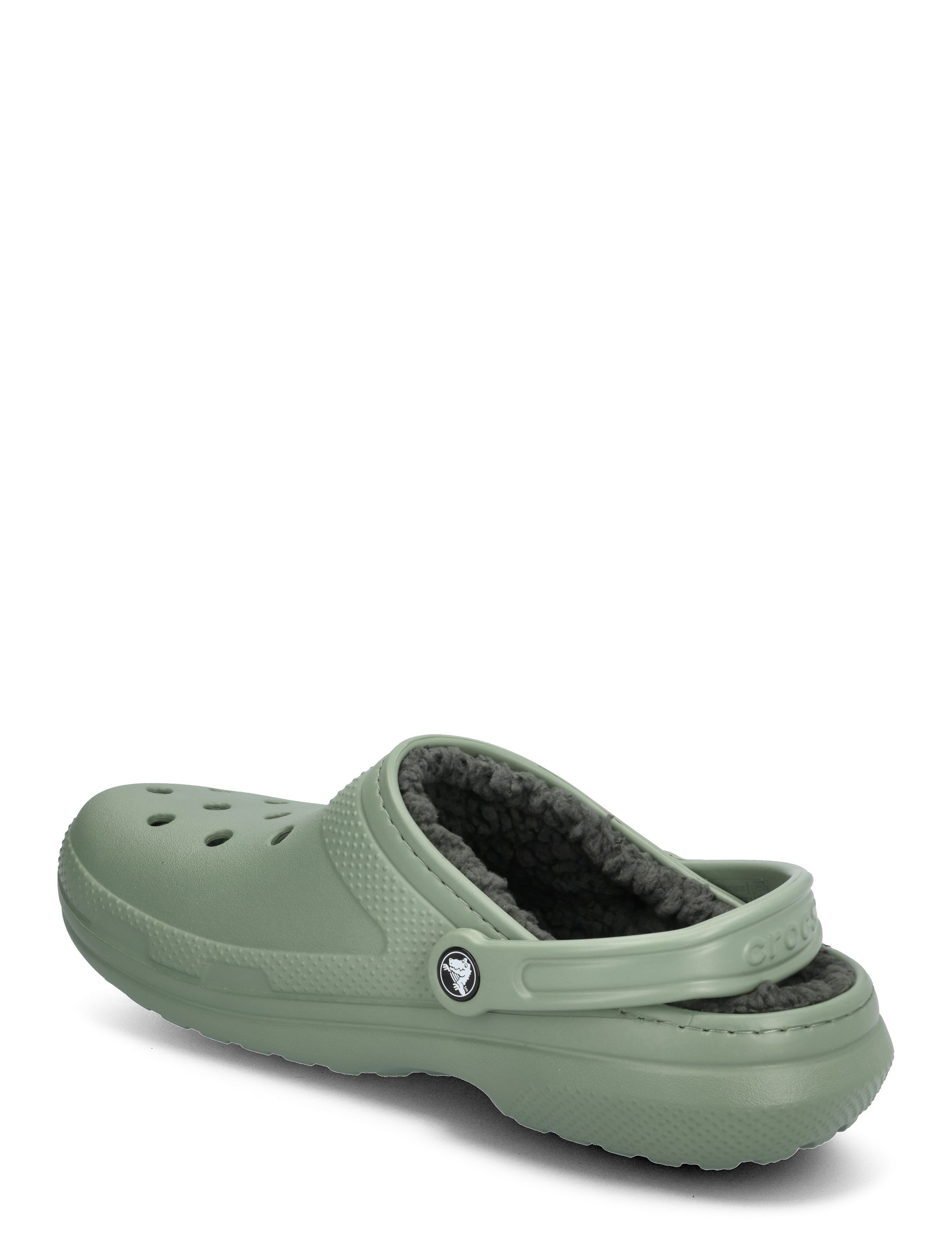 Crocs - Classic Lined Clog - flache pantoletten - moss/multi - 2