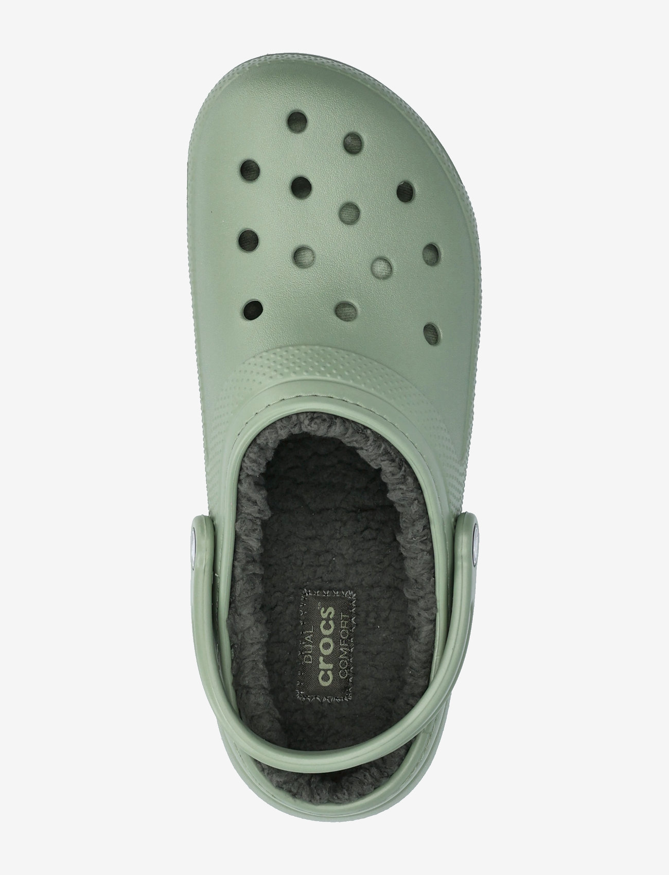 Crocs - Classic Lined Clog - flache pantoletten - moss/multi - 3