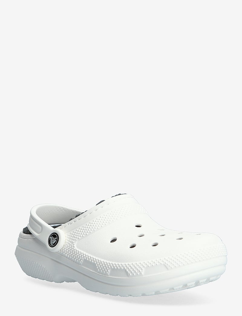 Crocs - Classic Lined Clog - tasapohjaiset pistokkaat - white/grey - 0
