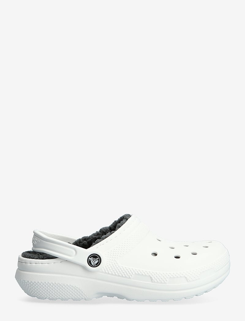 Crocs - Classic Lined Clog - tasapohjaiset pistokkaat - white/grey - 1